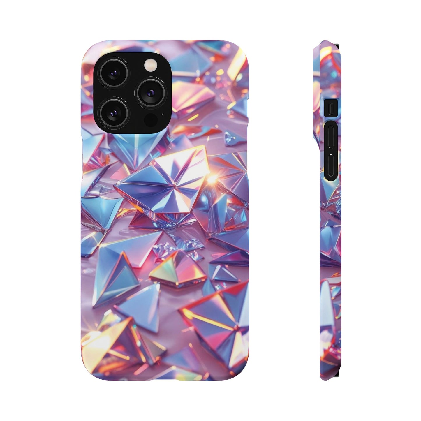 Snap Case iPhone Handyhülle – 3D-Effekt mit Diamant Design
