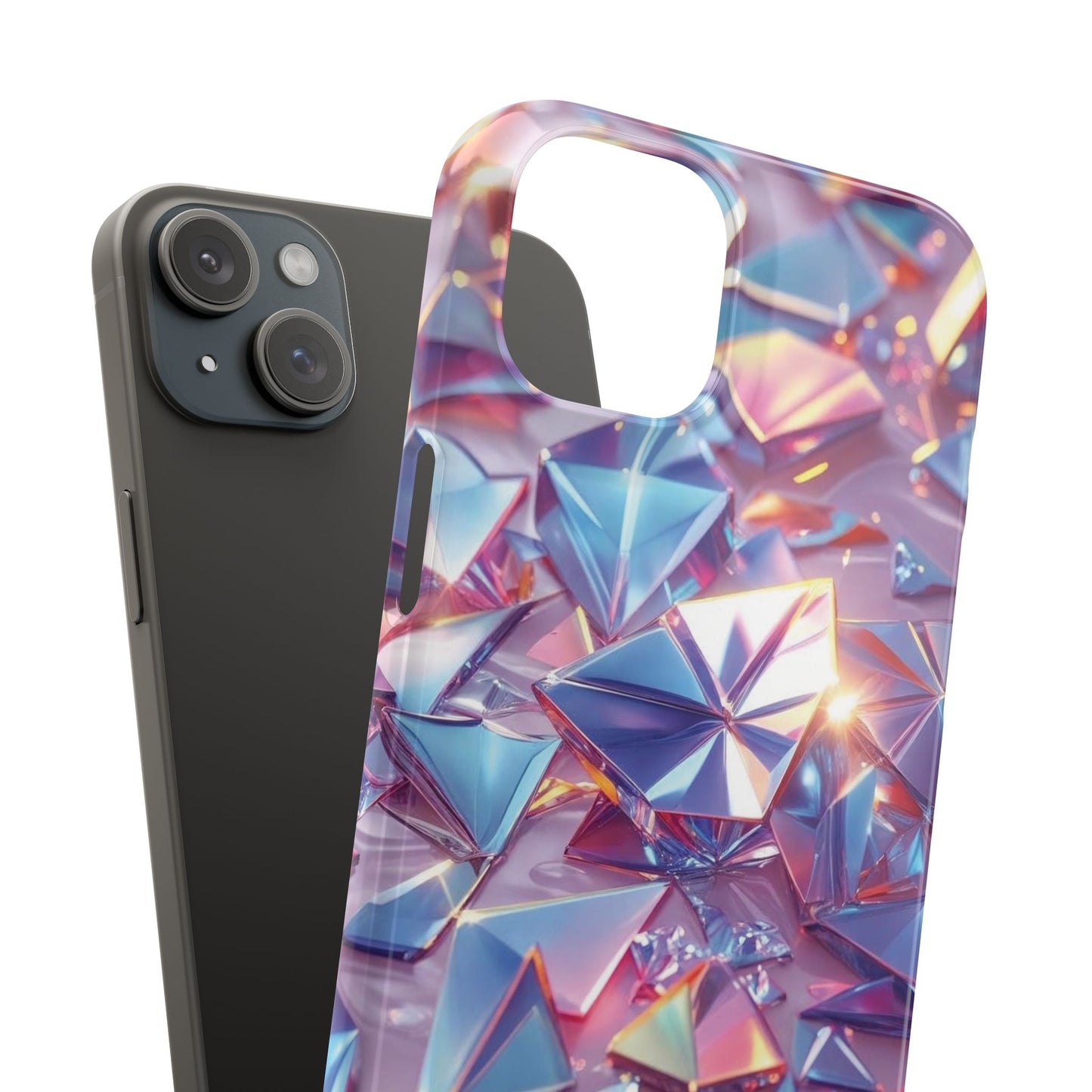 Snap Case iPhone Handyhülle – 3D-Effekt mit Diamant Design