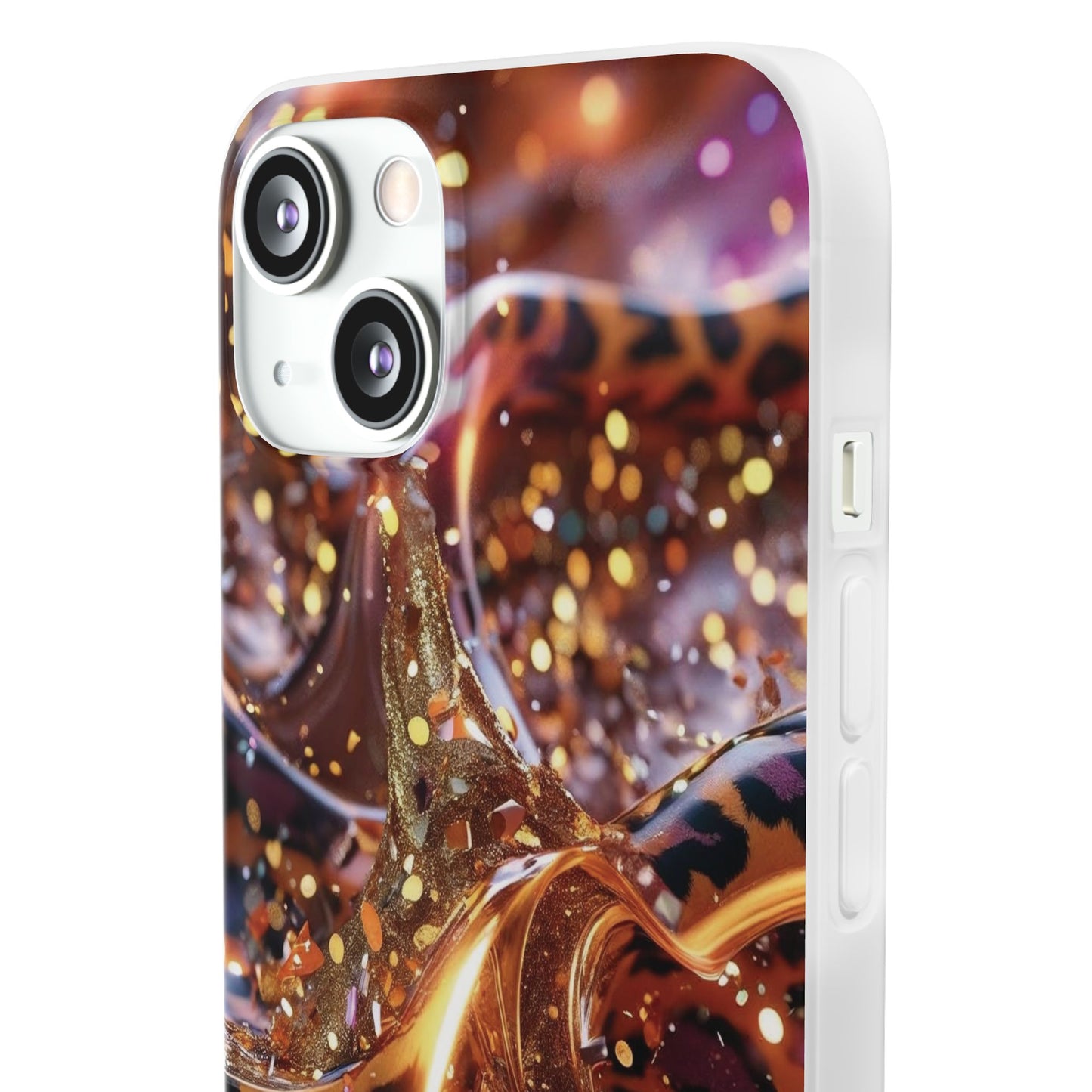 iPhone Flexi Case – Leopardenmuster