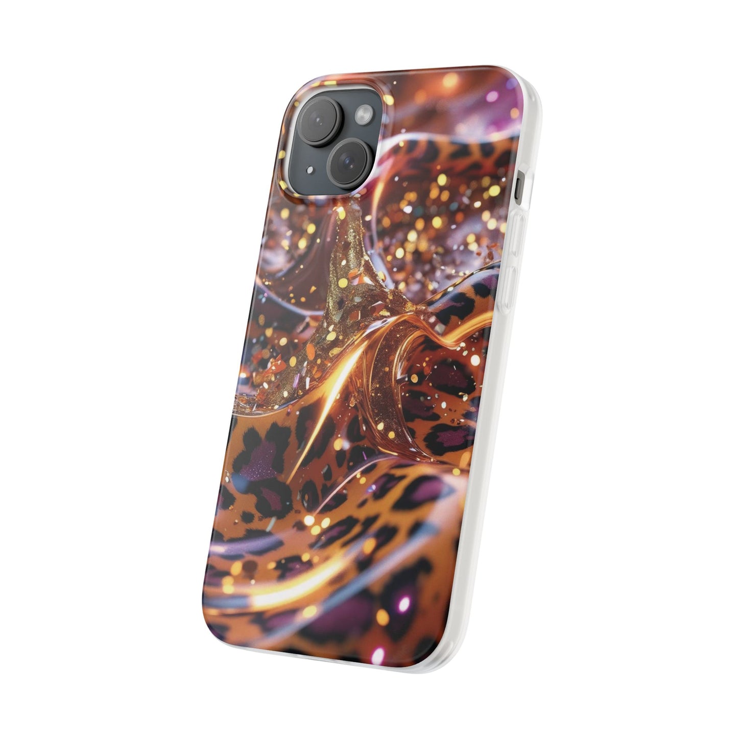 iPhone Flexi Case – Leopardenmuster