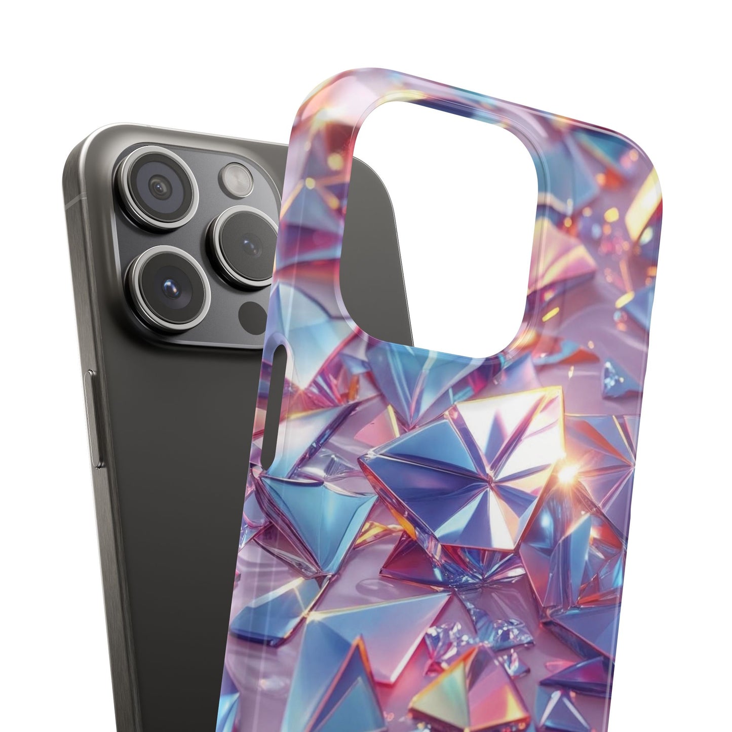 Snap Case iPhone Handyhülle – 3D-Effekt mit Diamant Design