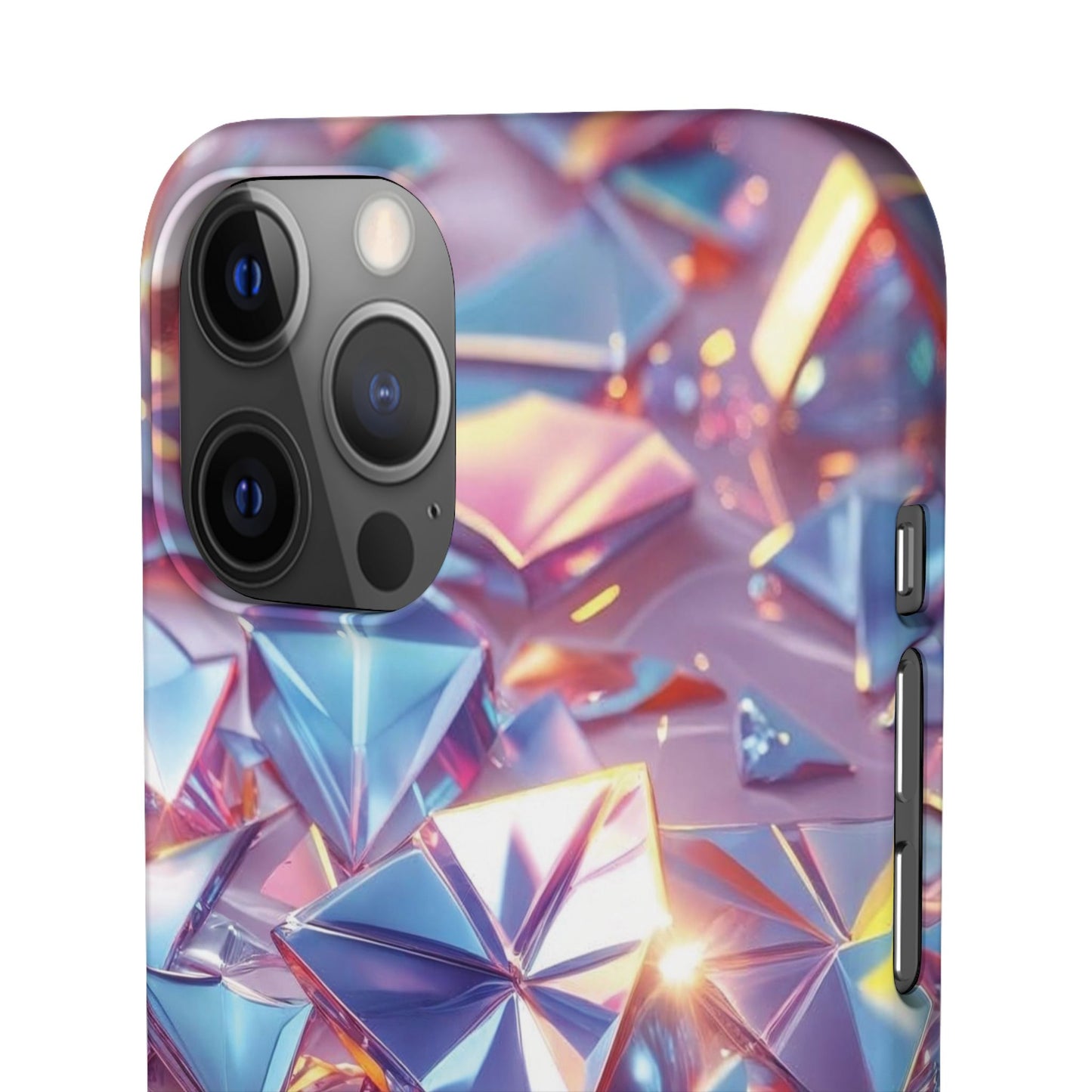 Snap Case iPhone Handyhülle – 3D-Effekt mit Diamant Design