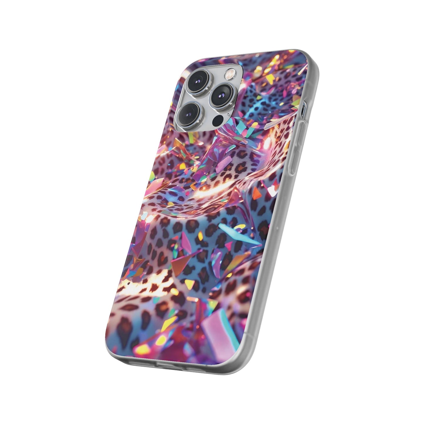 iPhone Flexi Case – Leopardenmuster