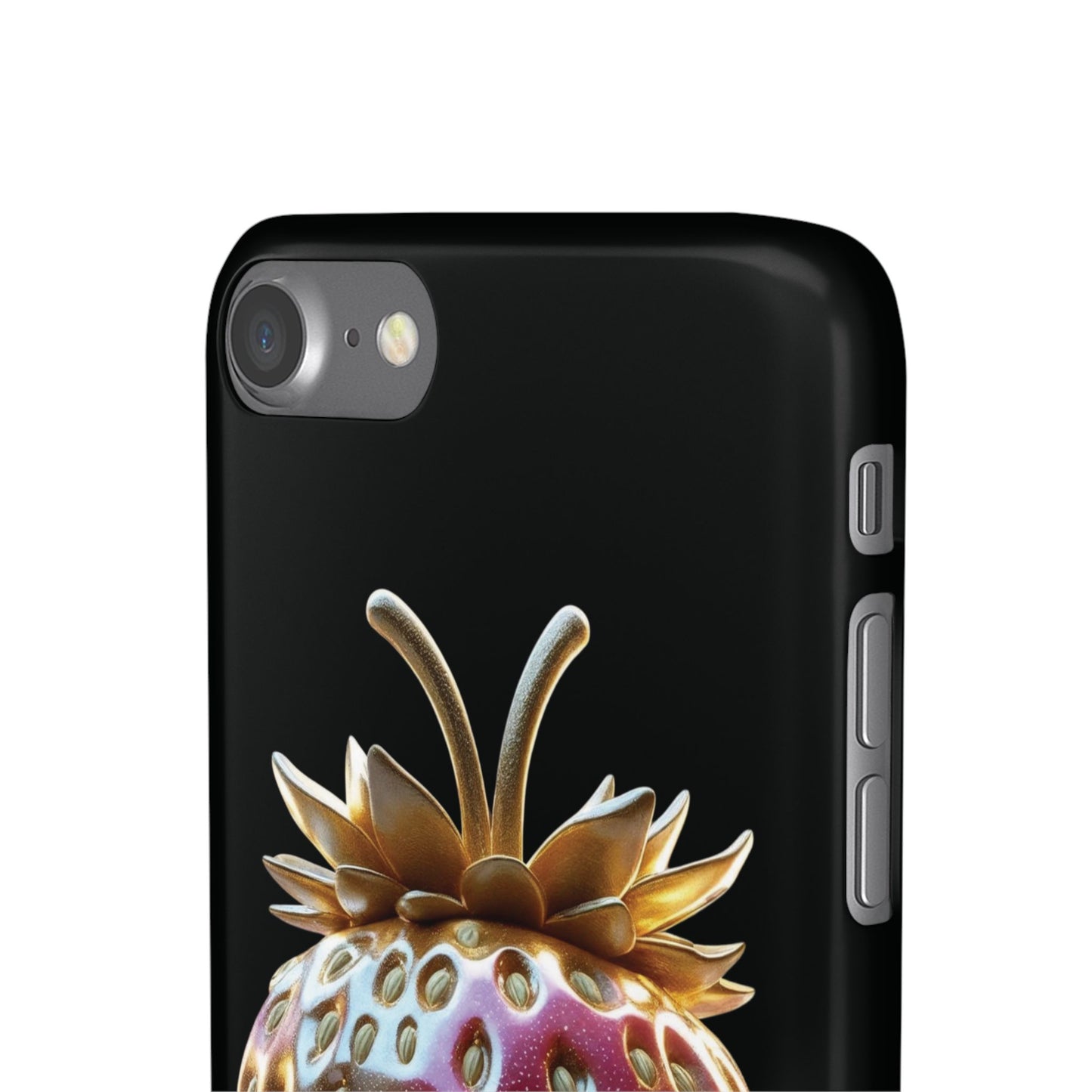 Snap Case iPhone Handyhülle - 3D Effekt Erdbeeren