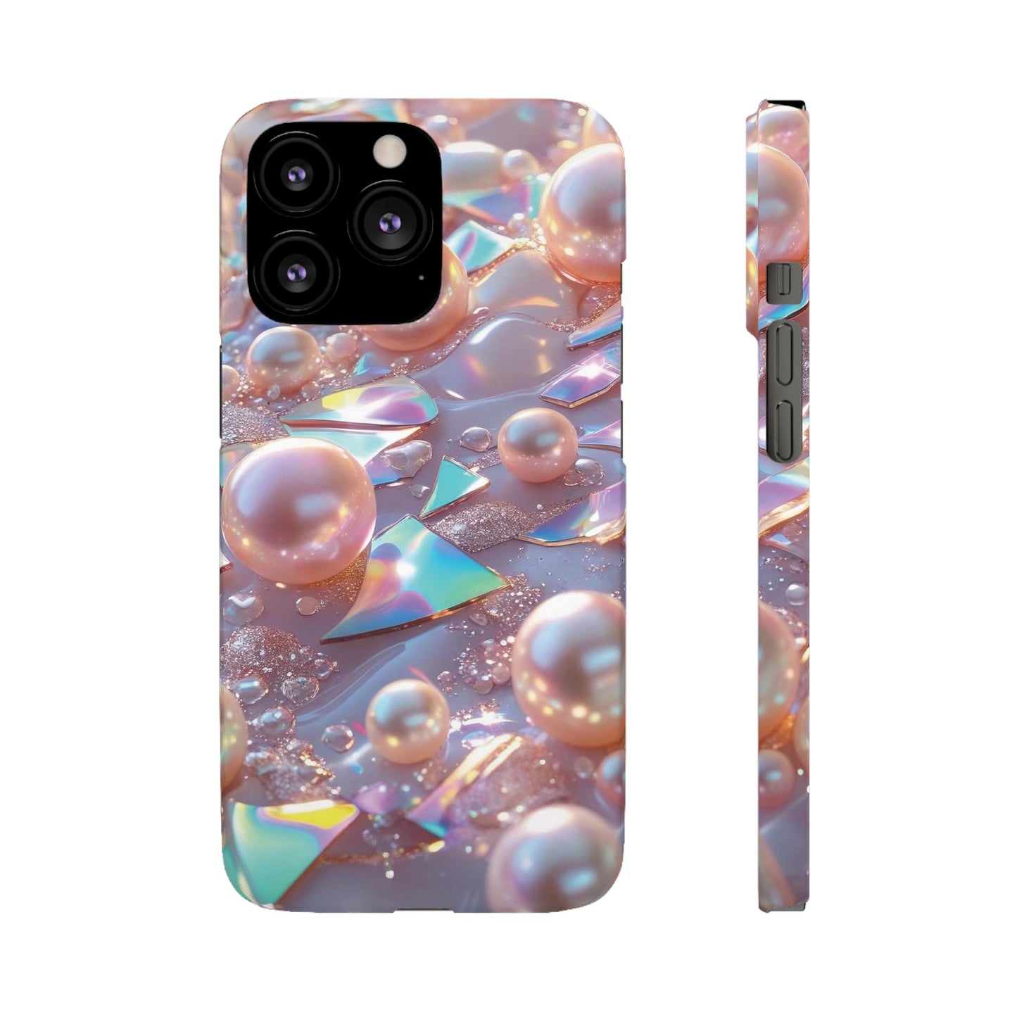 Snap Case iPhone Handyhülle – 3D Perlen Effekt