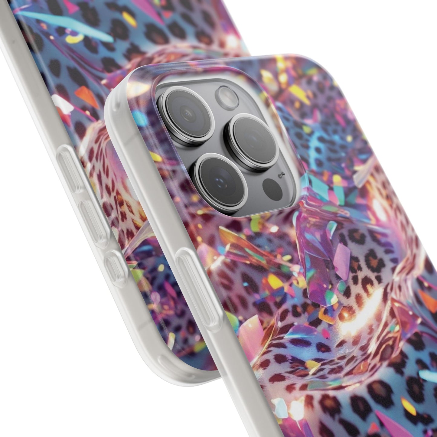 iPhone Flexi Case – Leopardenmuster