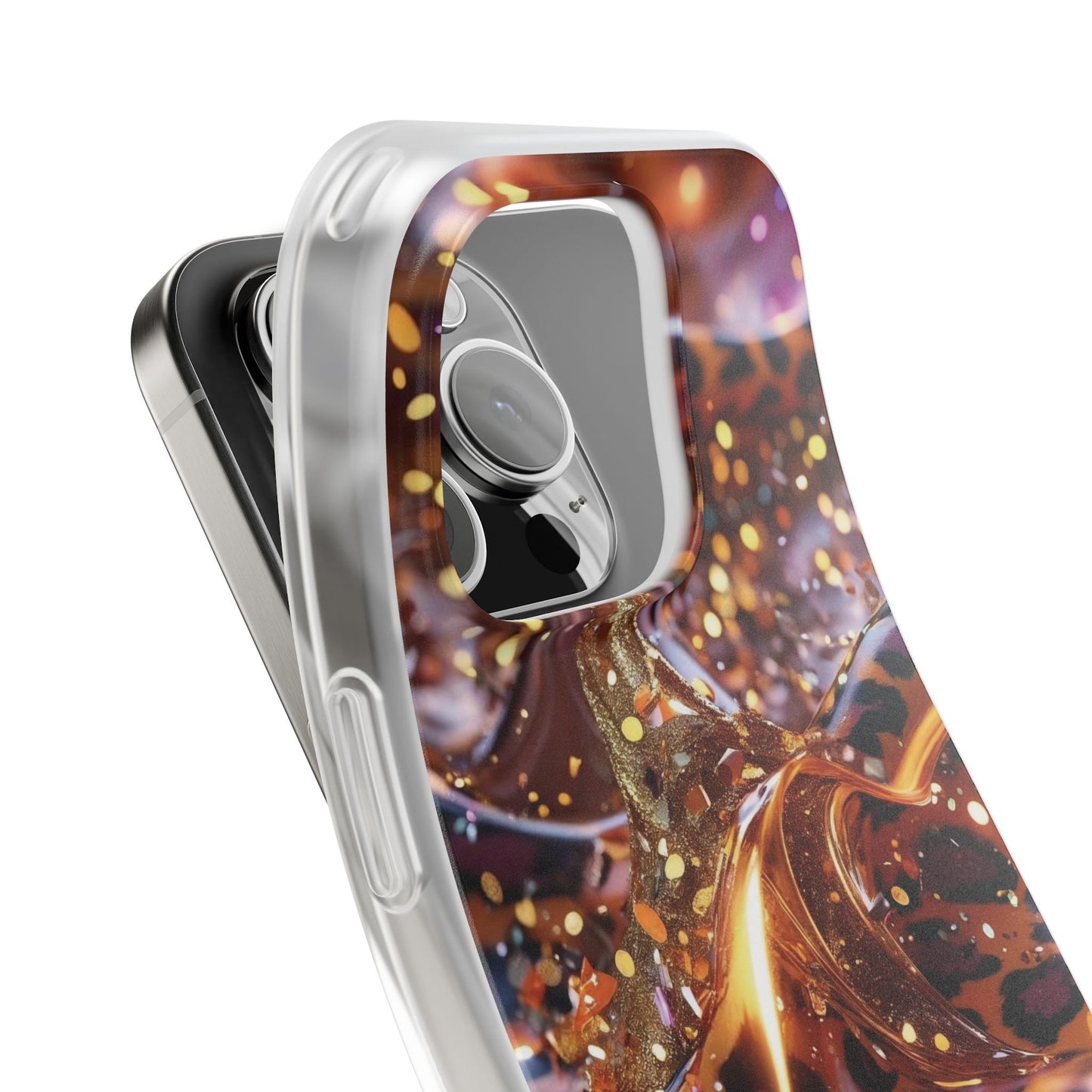 iPhone Flexi Case – Leopardenmuster