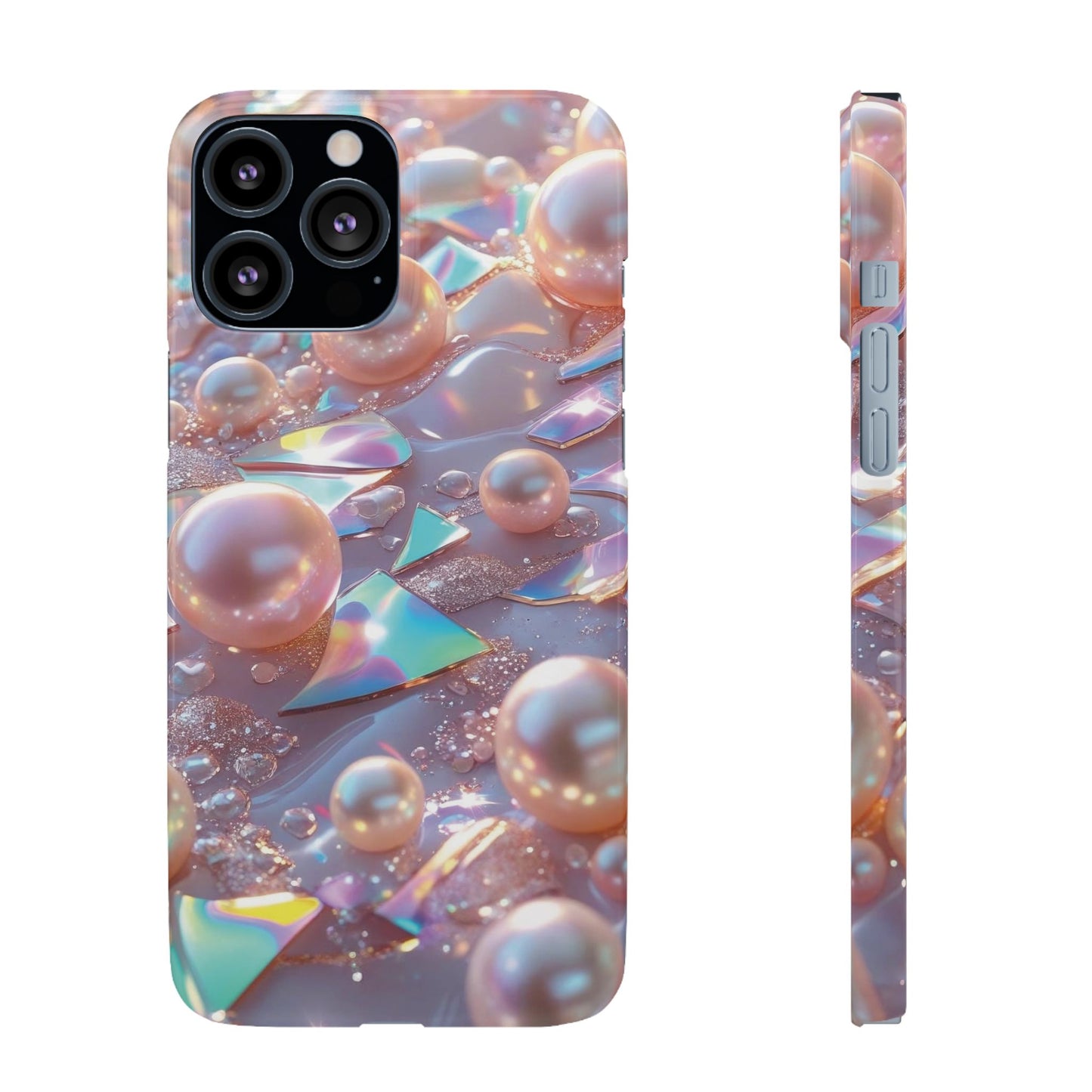 Snap Case iPhone Handyhülle – 3D Perlen Effekt