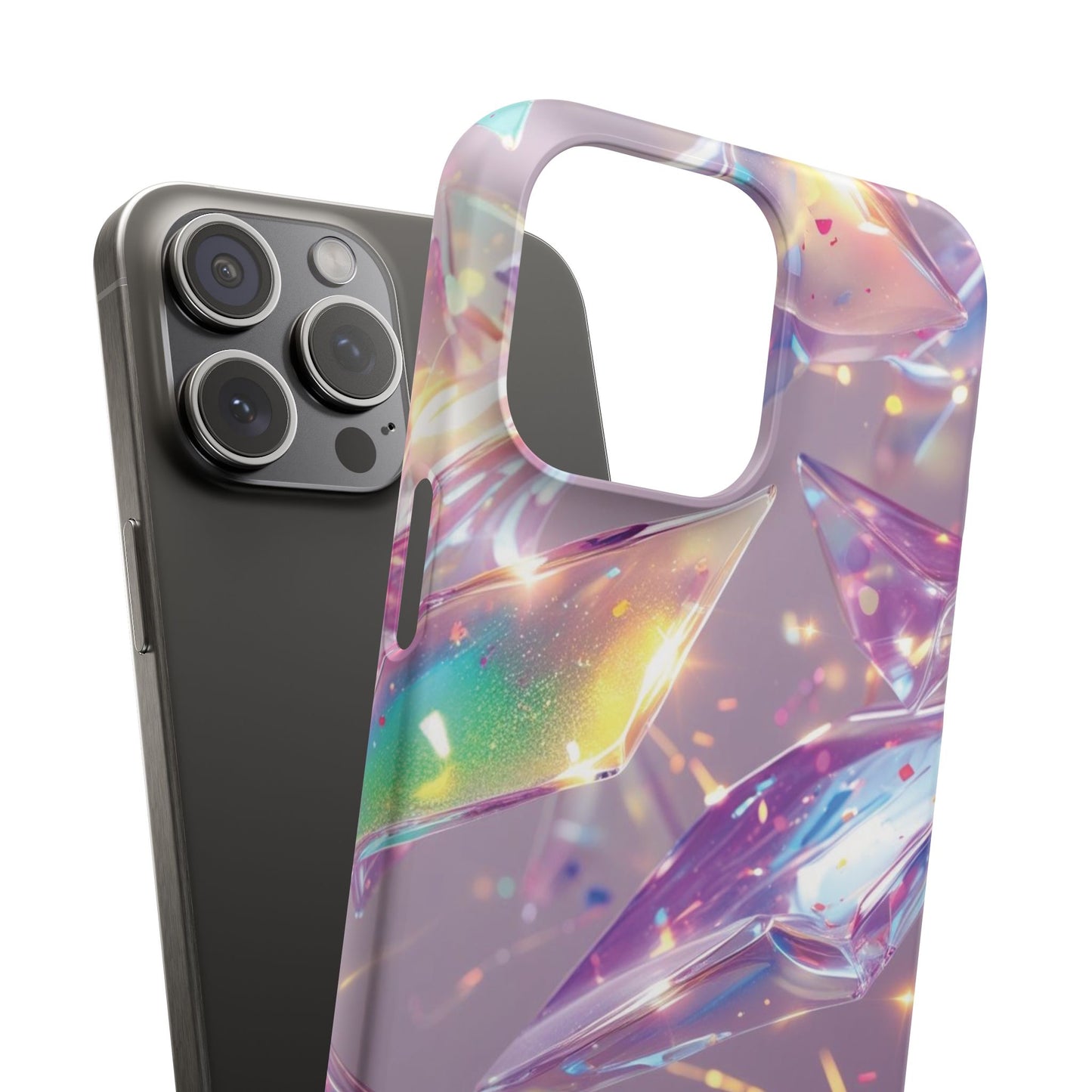 Snap Case iPhone Handyhülle – 3D-Effekt mit Diamant Design