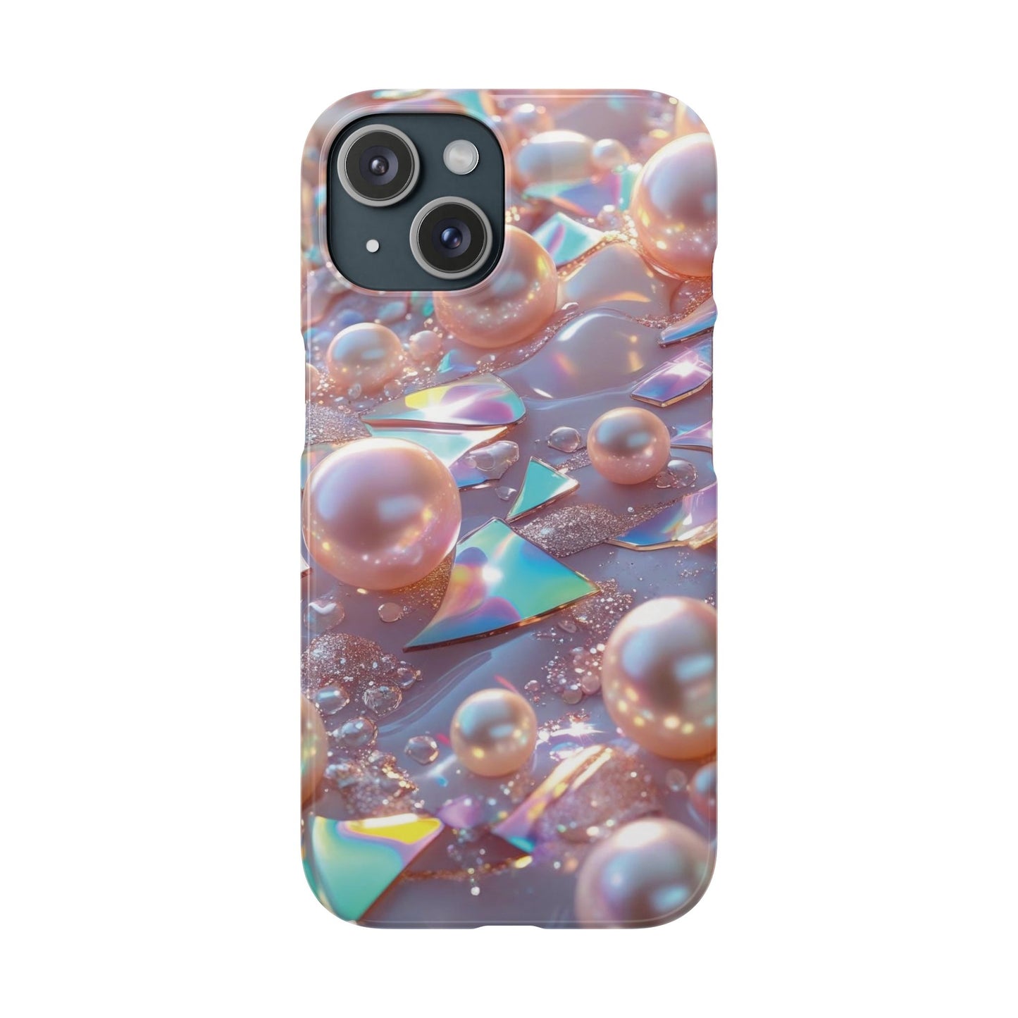 Snap Case iPhone Handyhülle – 3D Perlen Effekt