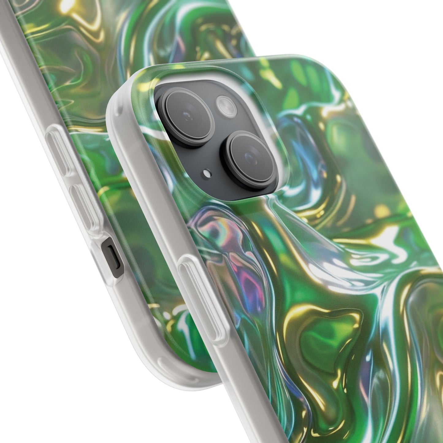 iPhone Handyhülle Flexi Case - Grün Metallic