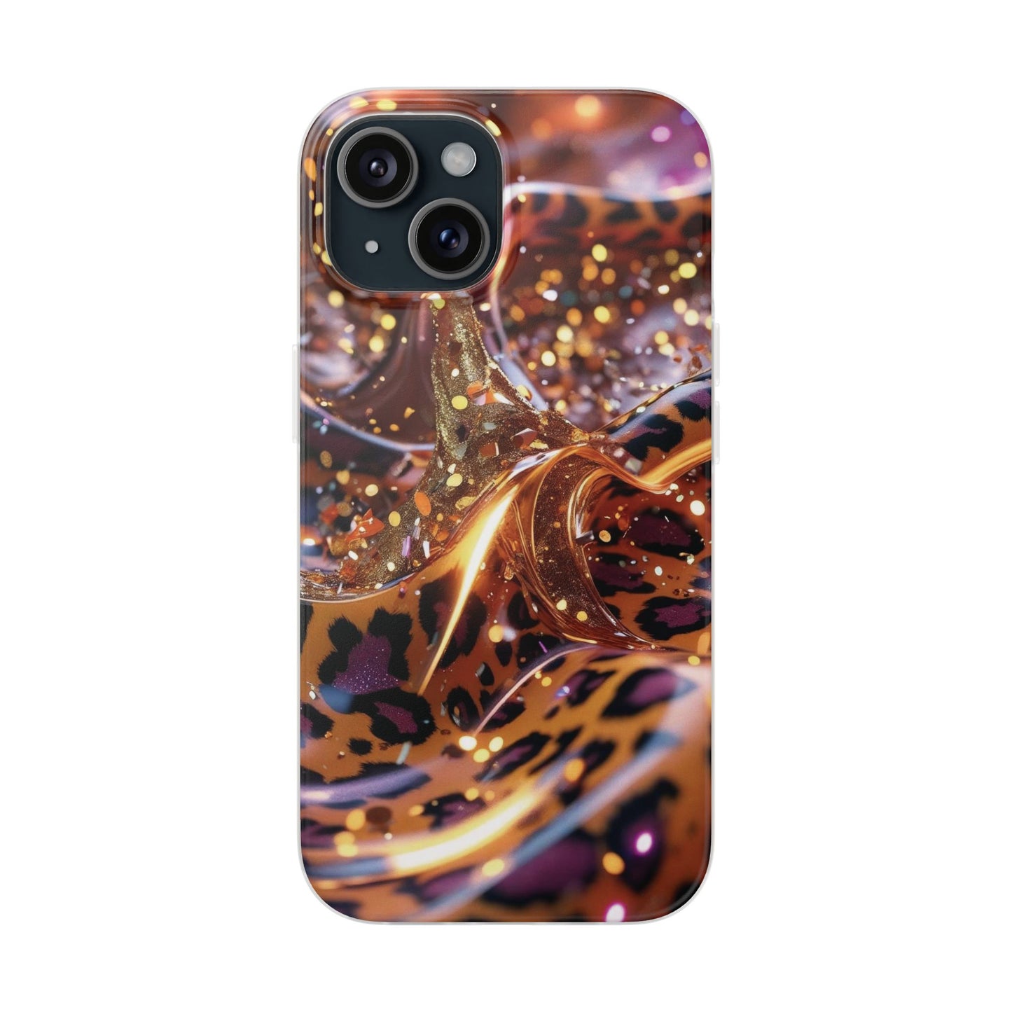 iPhone Flexi Case – Leopardenmuster