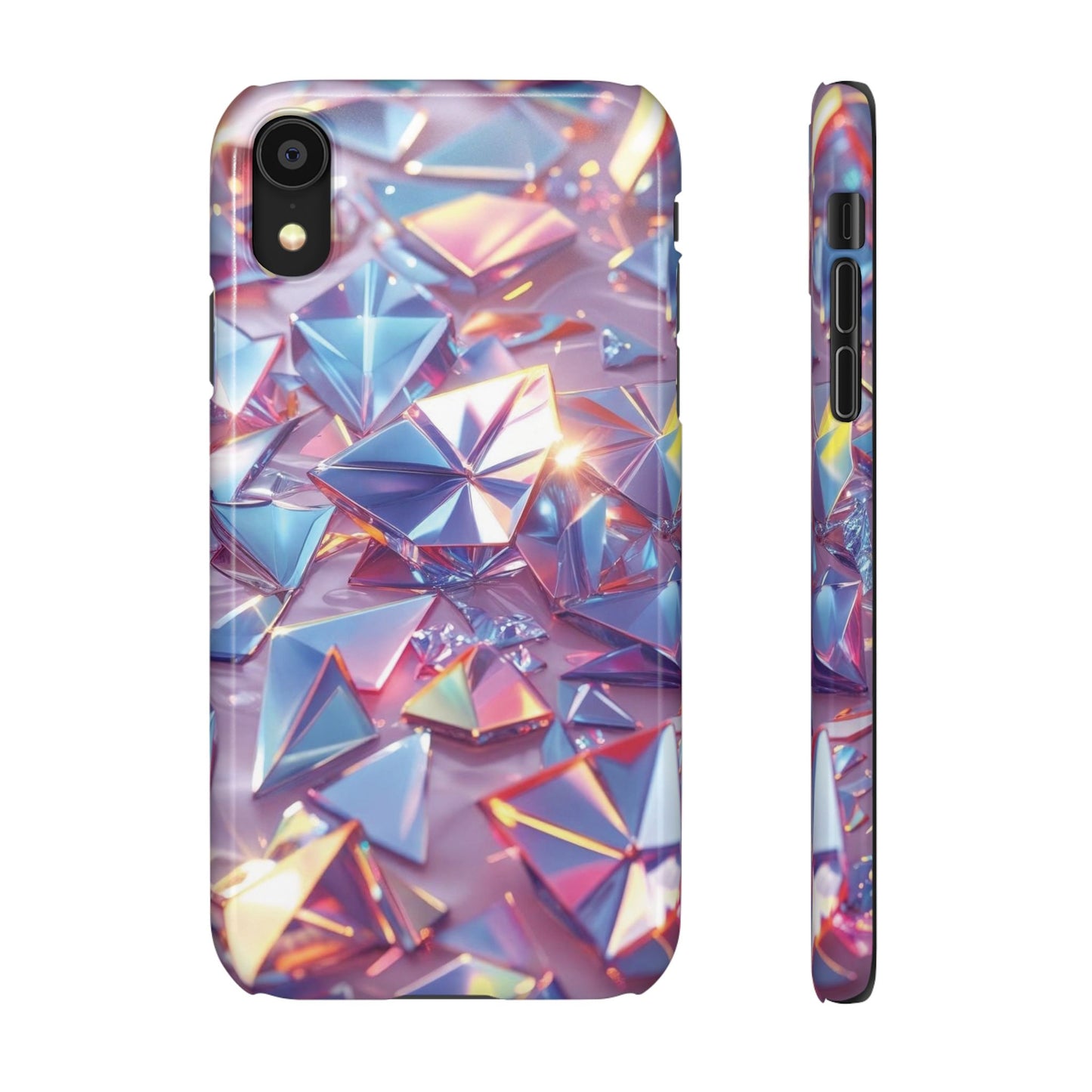 Snap Case iPhone Handyhülle – 3D-Effekt mit Diamant Design