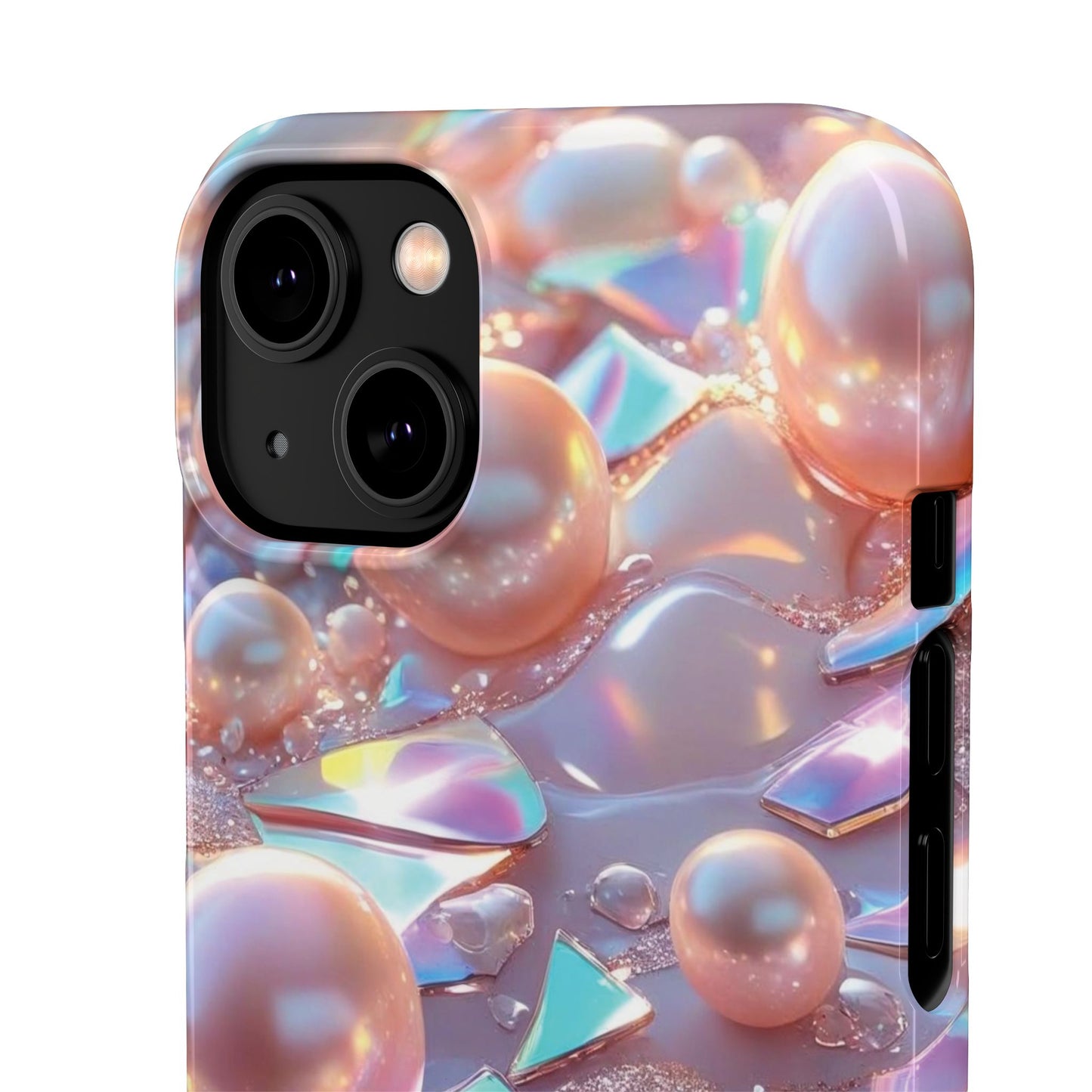 Snap Case iPhone Handyhülle – 3D Perlen Effekt