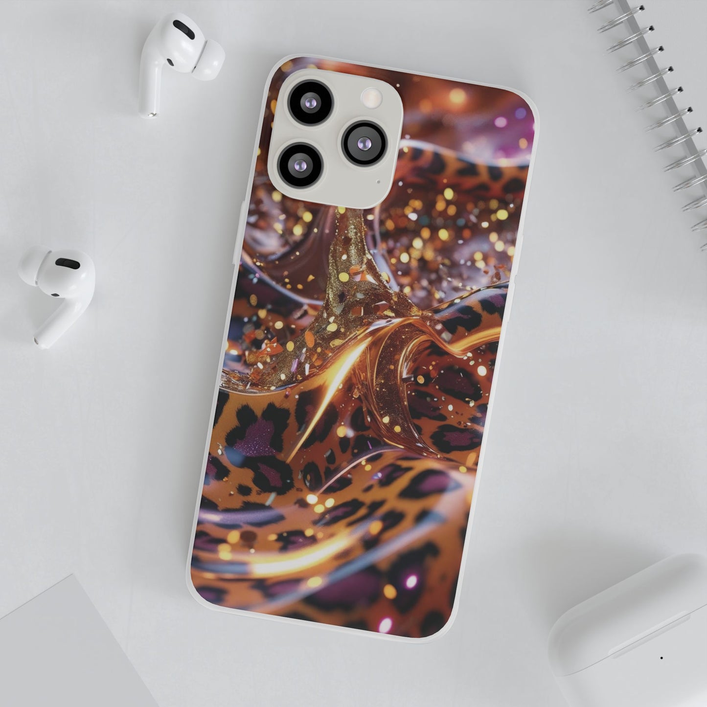 iPhone Flexi Case – Leopardenmuster