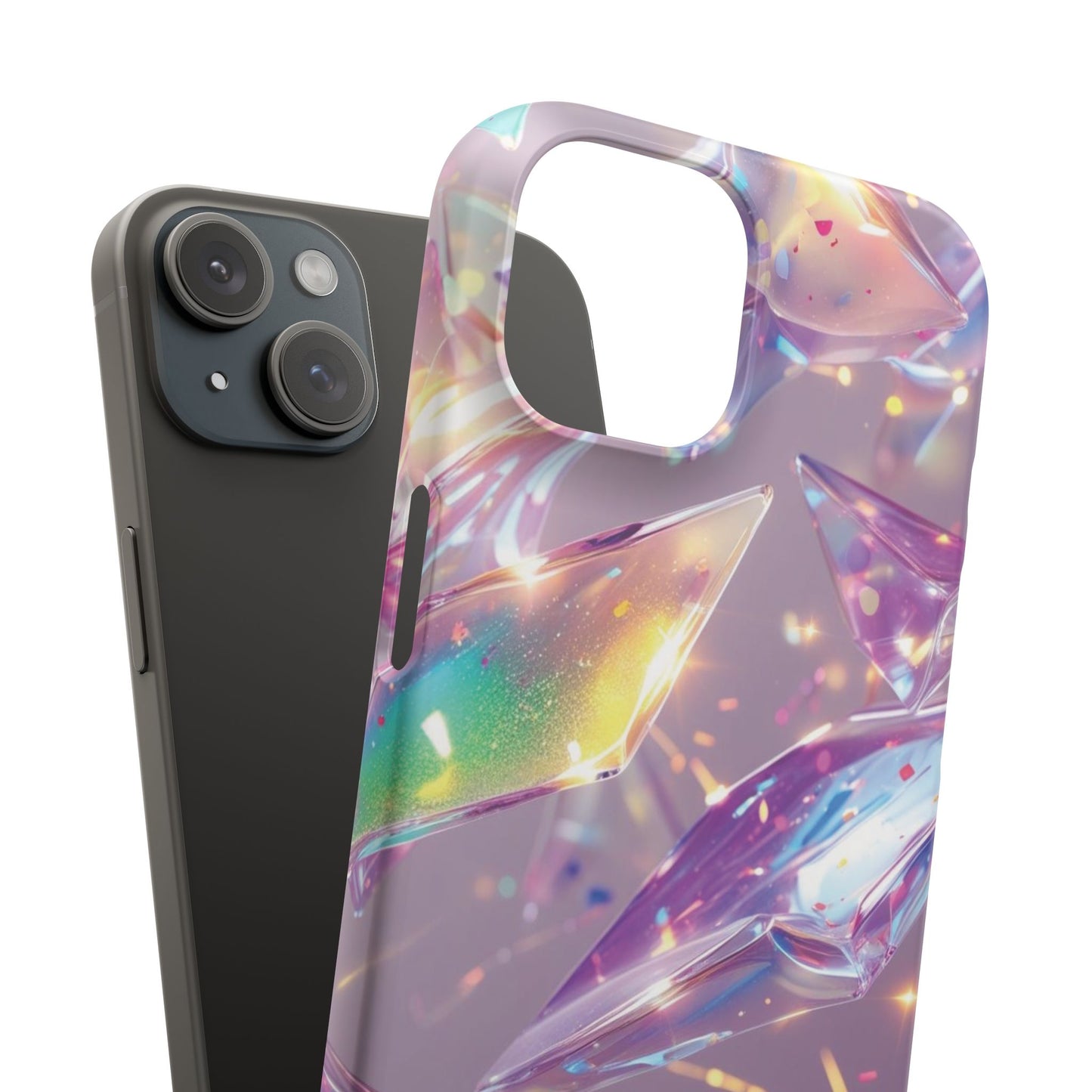 Snap Case iPhone Handyhülle – 3D-Effekt mit Diamant Design