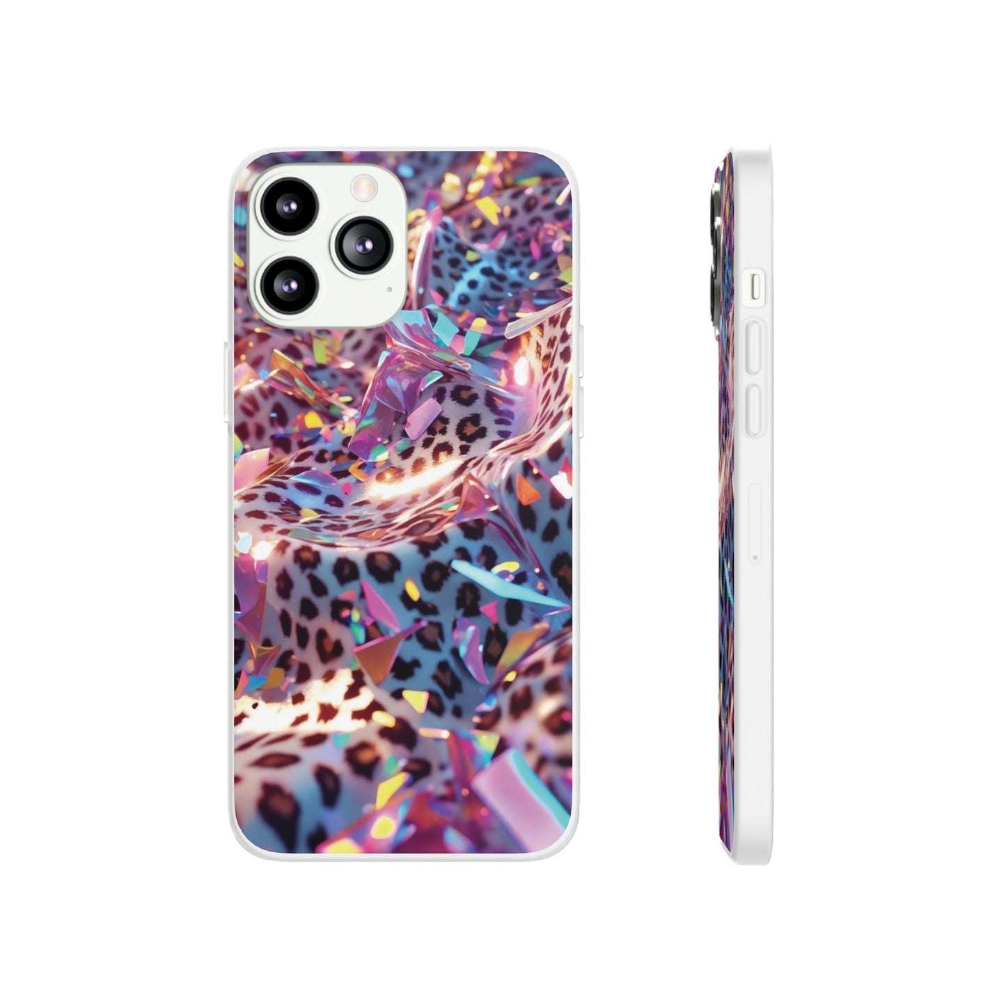 iPhone Flexi Case – Leopardenmuster