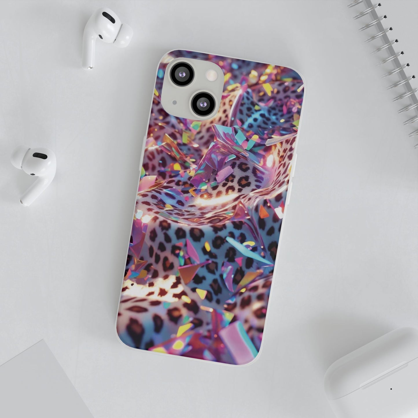 iPhone Flexi Case – Leopardenmuster