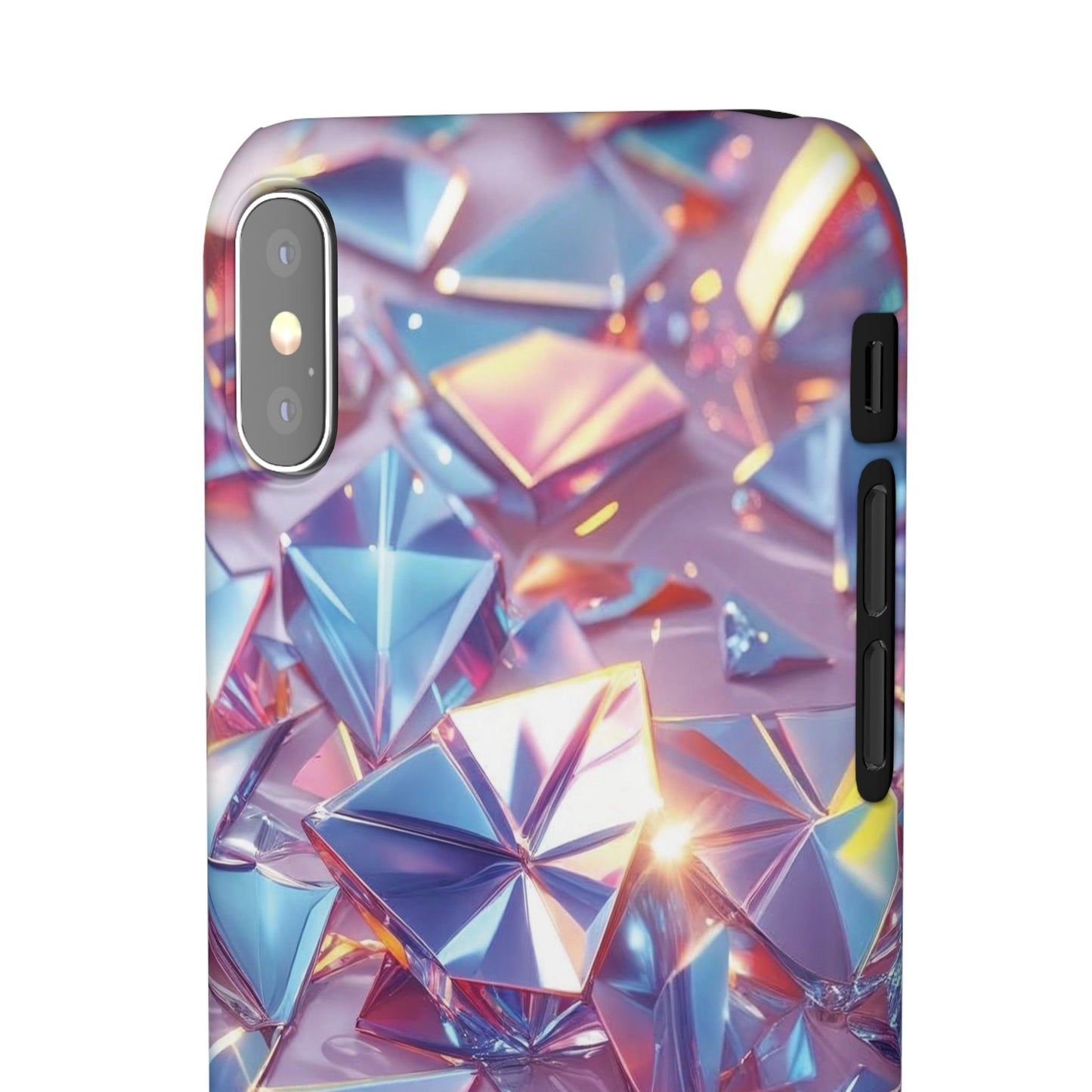 Snap Case iPhone Handyhülle – 3D-Effekt mit Diamant Design