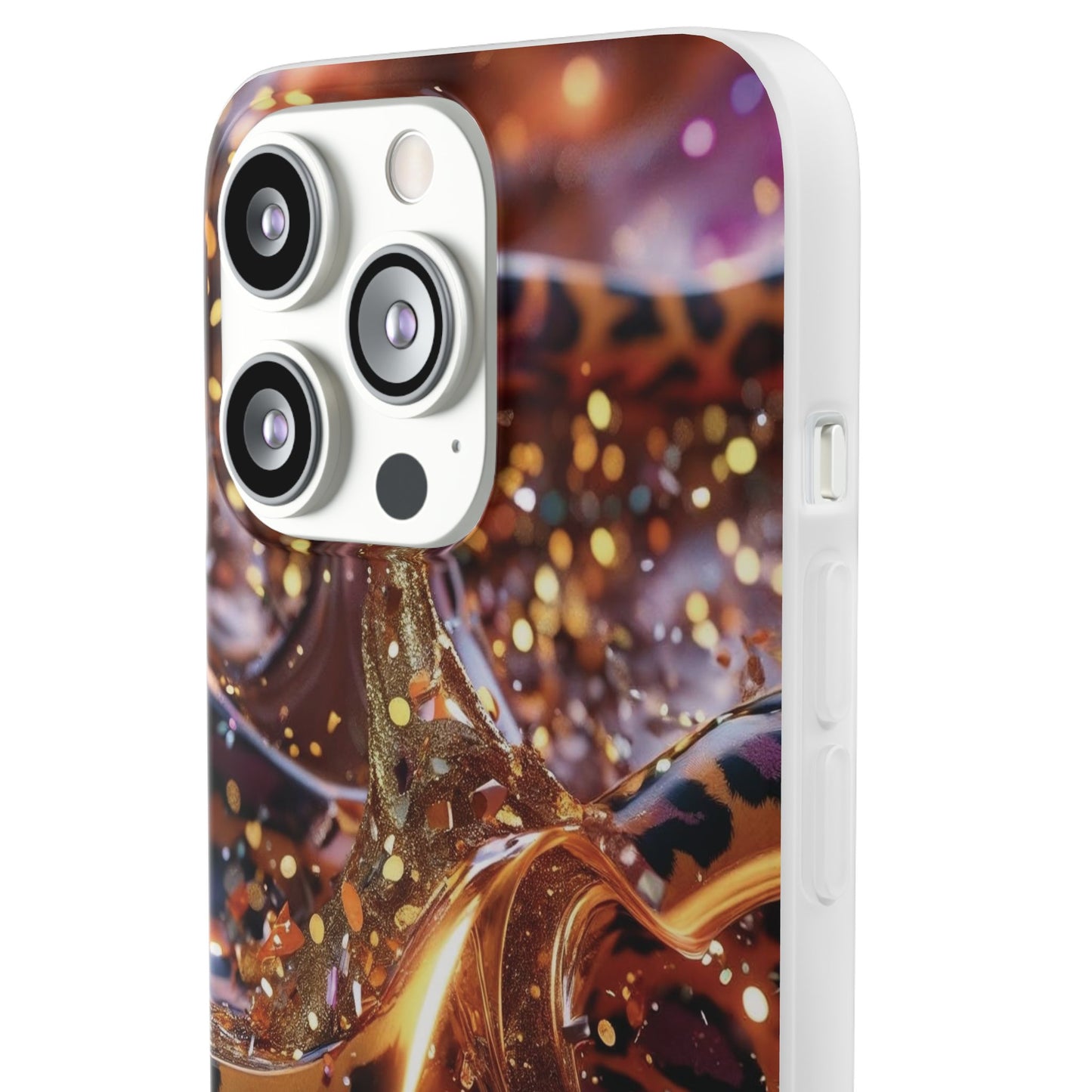 iPhone Flexi Case – Leopardenmuster