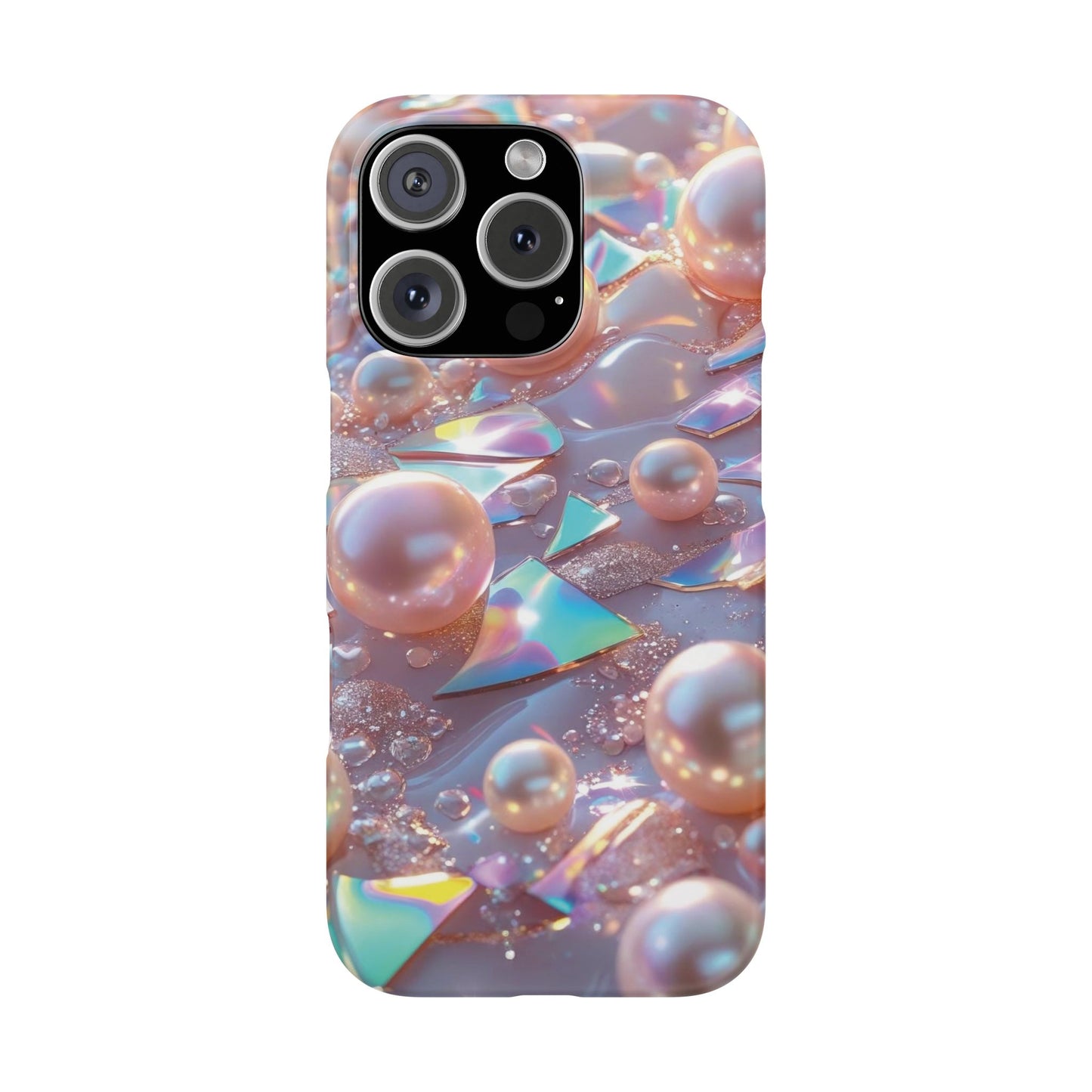 Snap Case iPhone Handyhülle – 3D Perlen Effekt