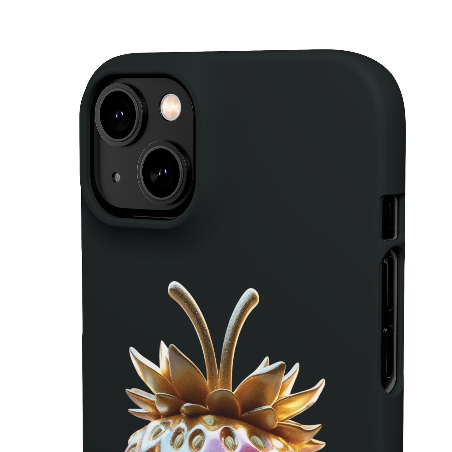 Snap Case iPhone Handyhülle - 3D Effekt Erdbeeren