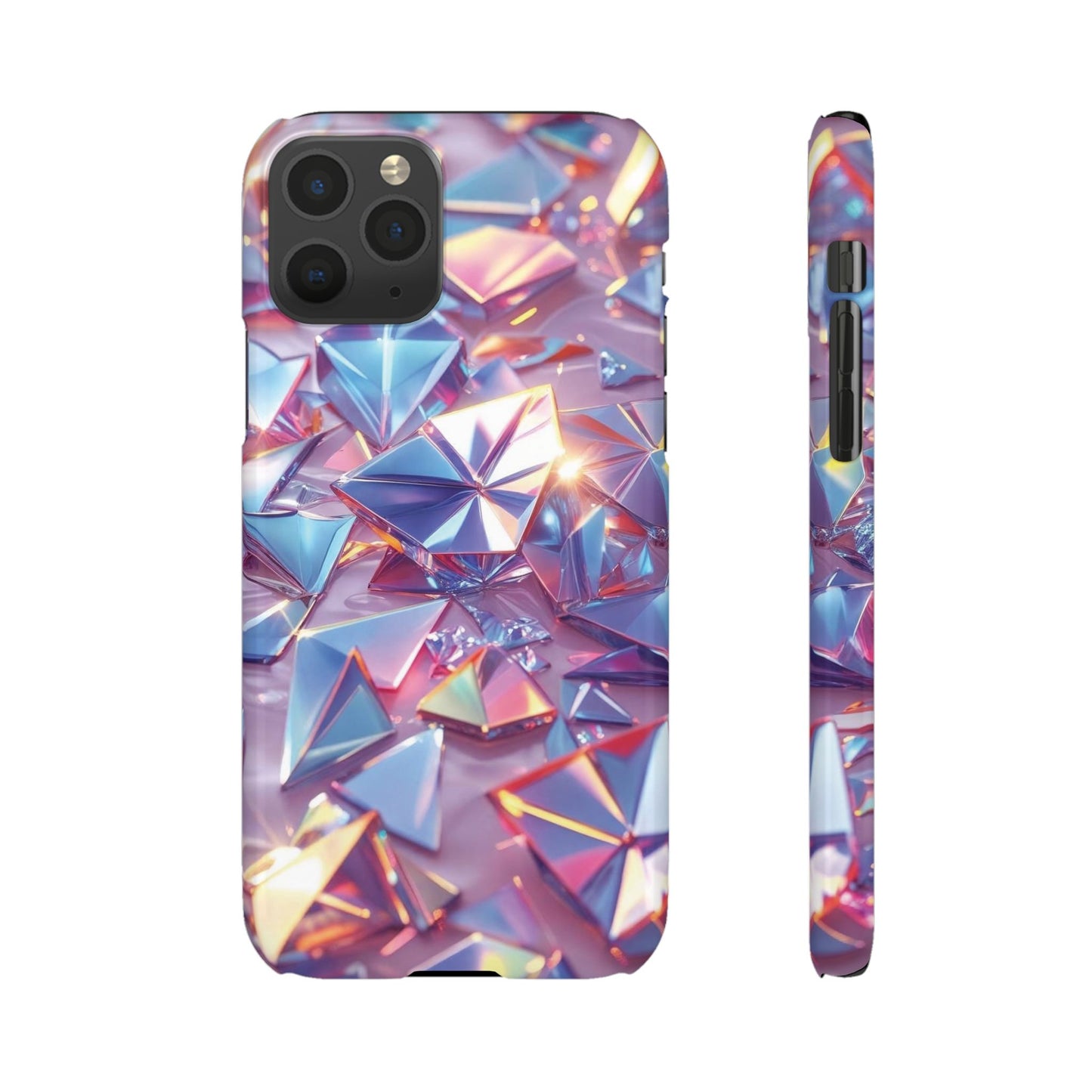 Snap Case iPhone Handyhülle – 3D-Effekt mit Diamant Design