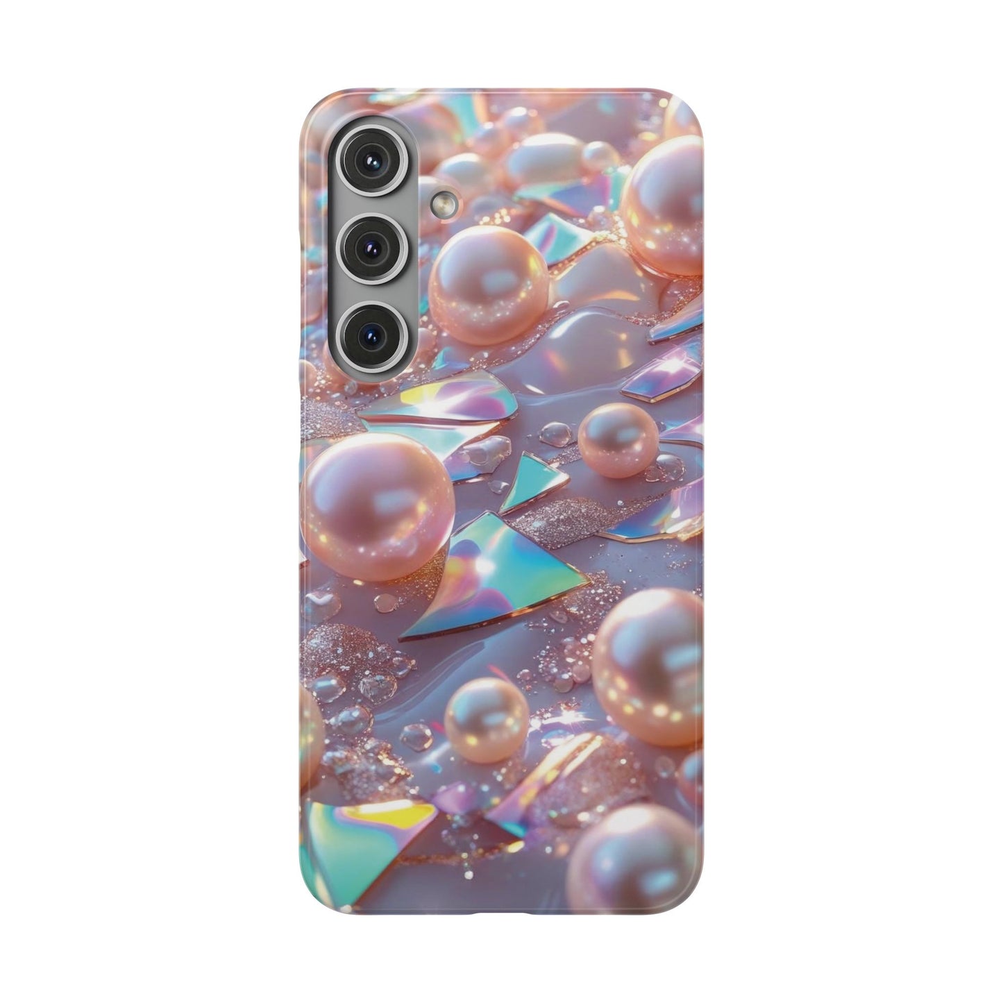 Snap Case Samsung Handyhülle – 3D Perlen Effekt