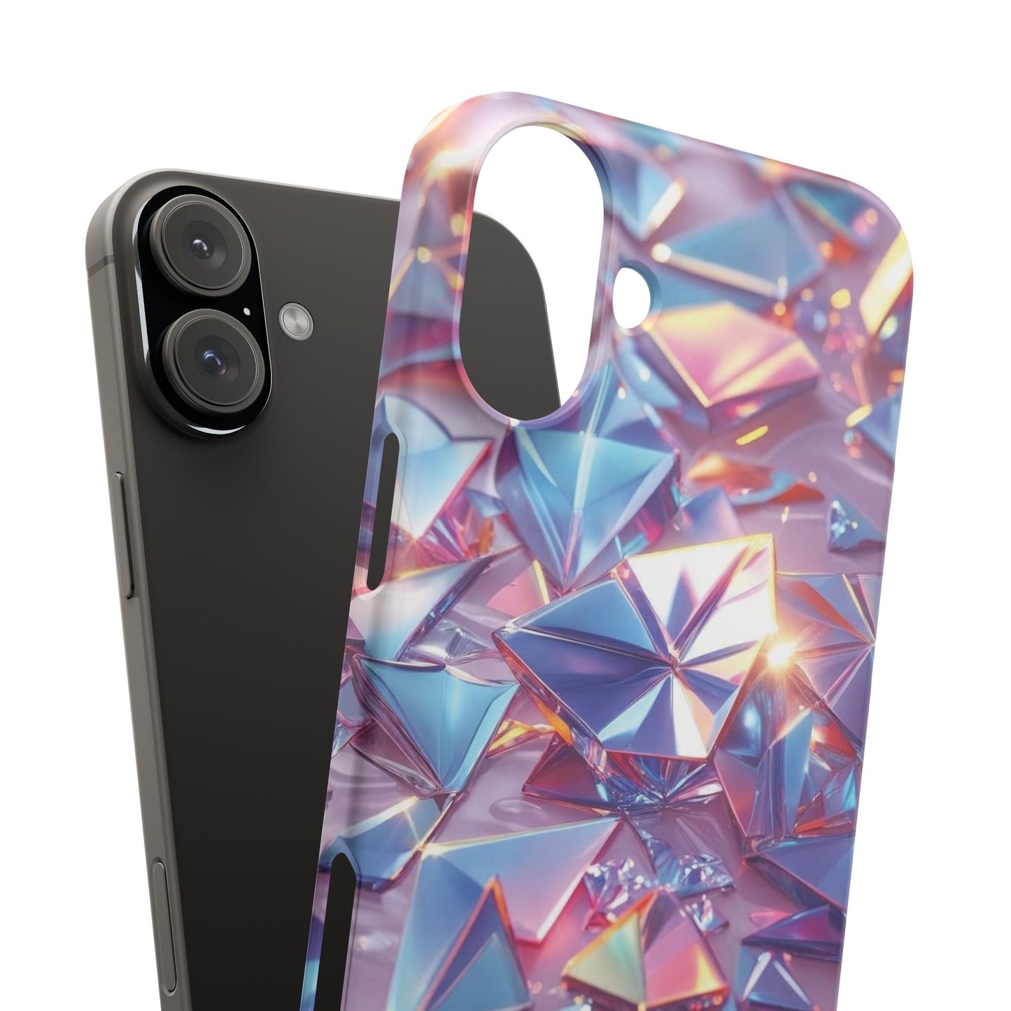 Snap Case iPhone Handyhülle – 3D-Effekt mit Diamant Design