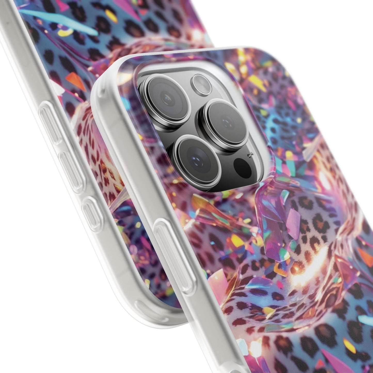 iPhone Flexi Case – Leopardenmuster