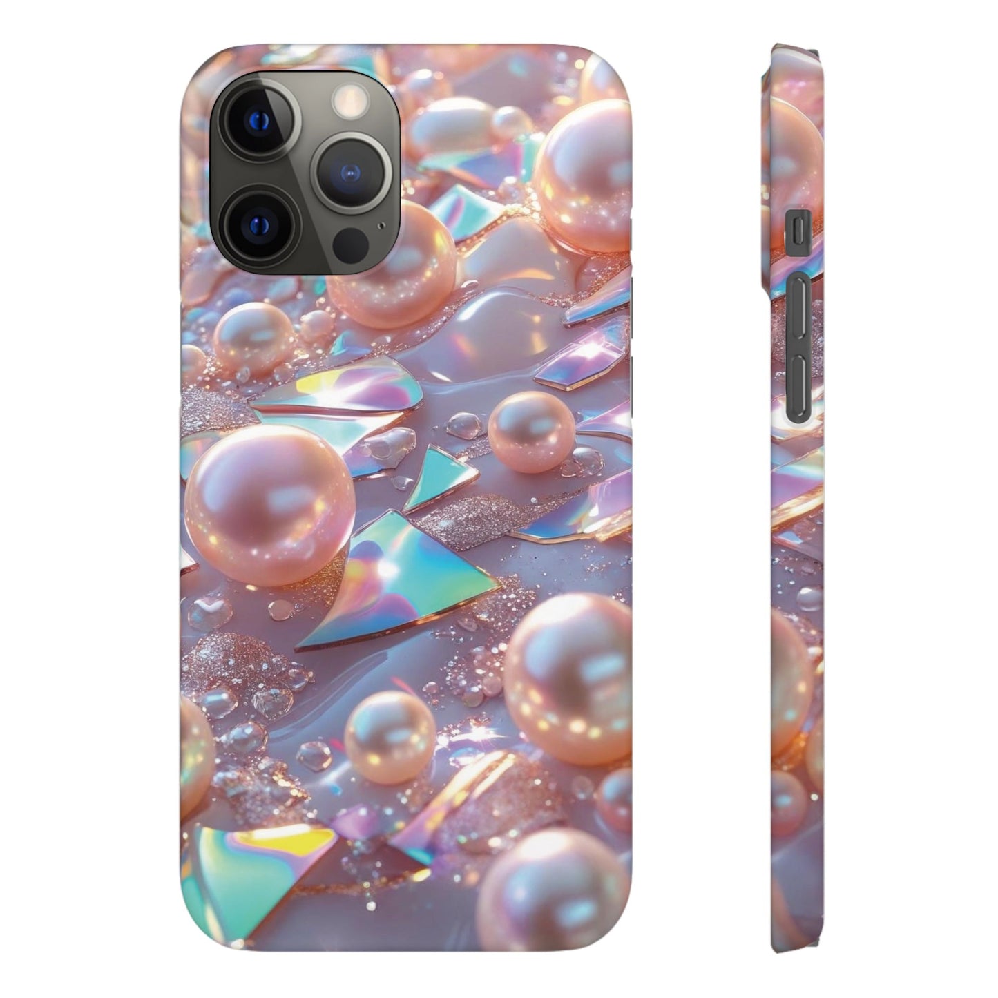 Snap Case iPhone Handyhülle – 3D Perlen Effekt