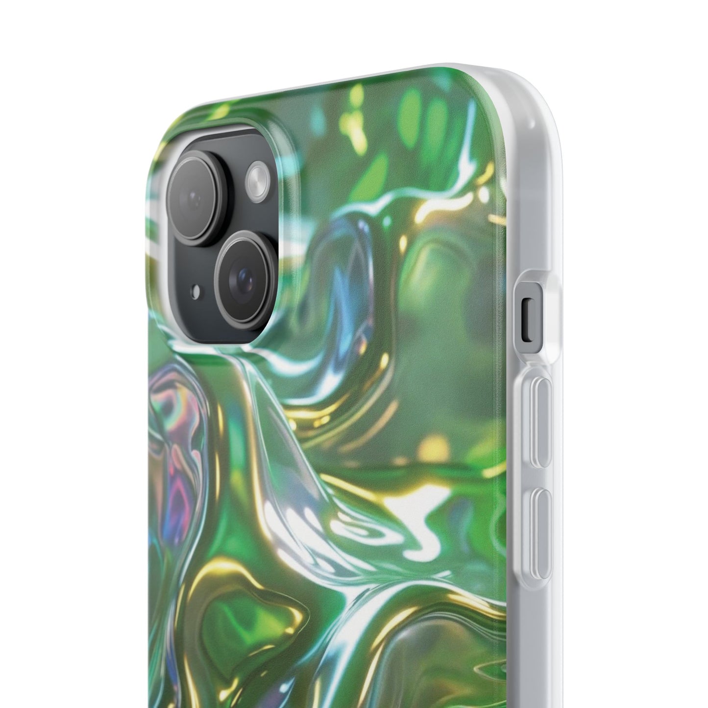 iPhone Handyhülle Flexi Case - Grün Metallic
