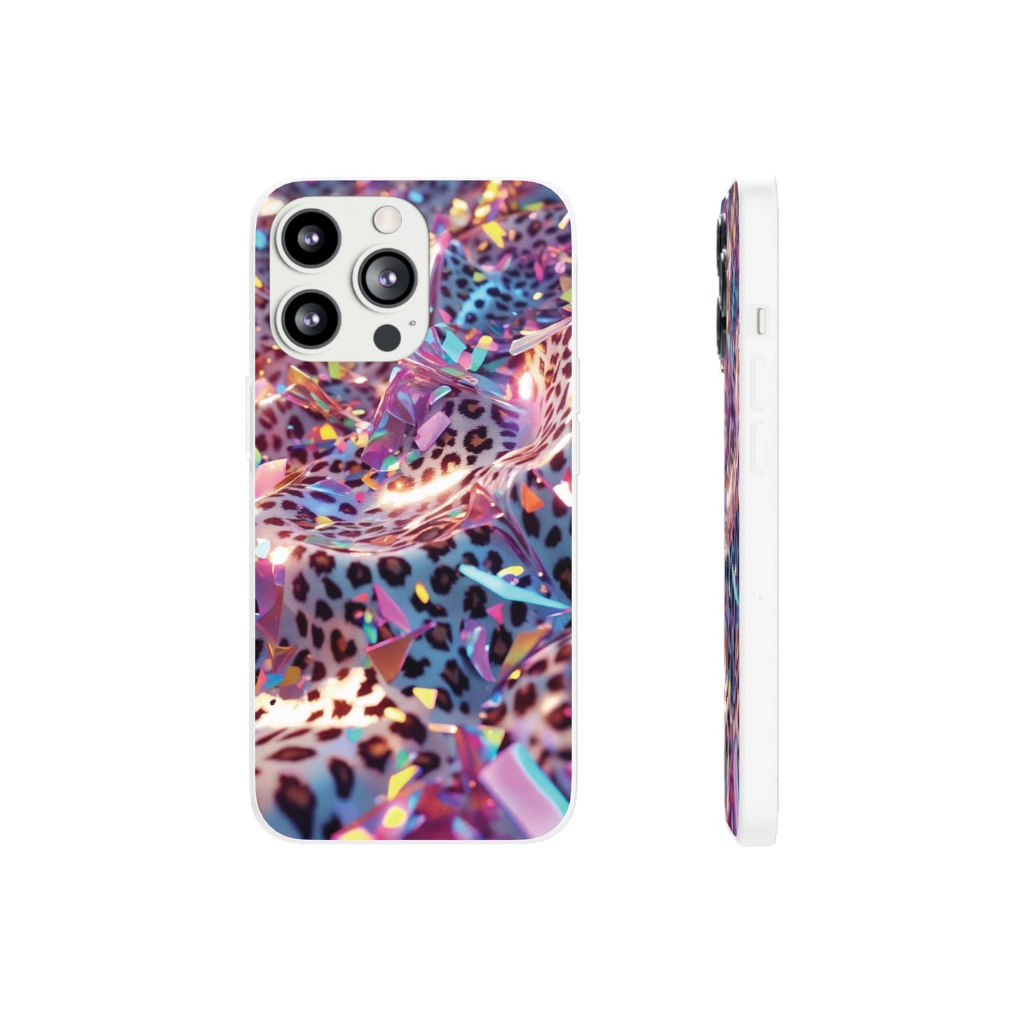 iPhone Flexi Case – Leopardenmuster
