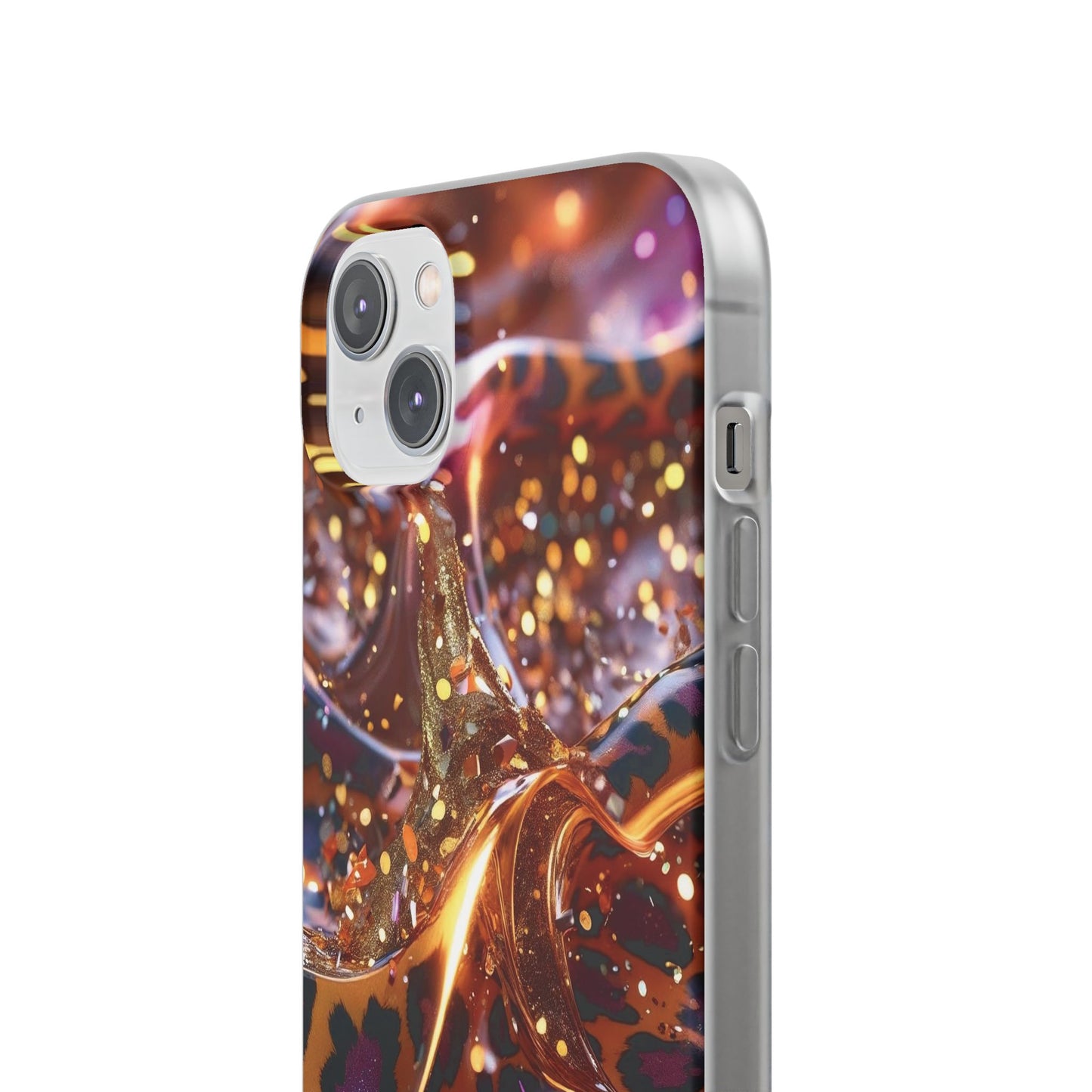 iPhone Flexi Case – Leopardenmuster