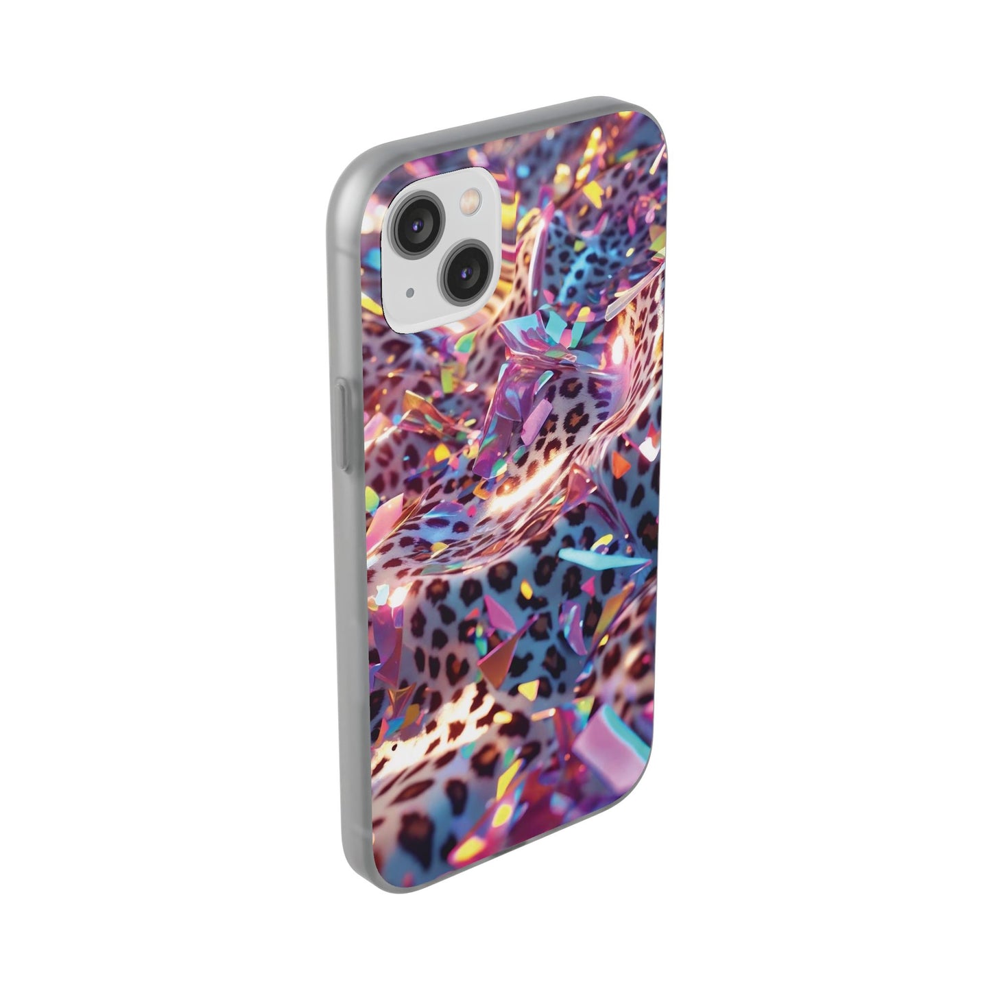 iPhone Flexi Case – Leopardenmuster