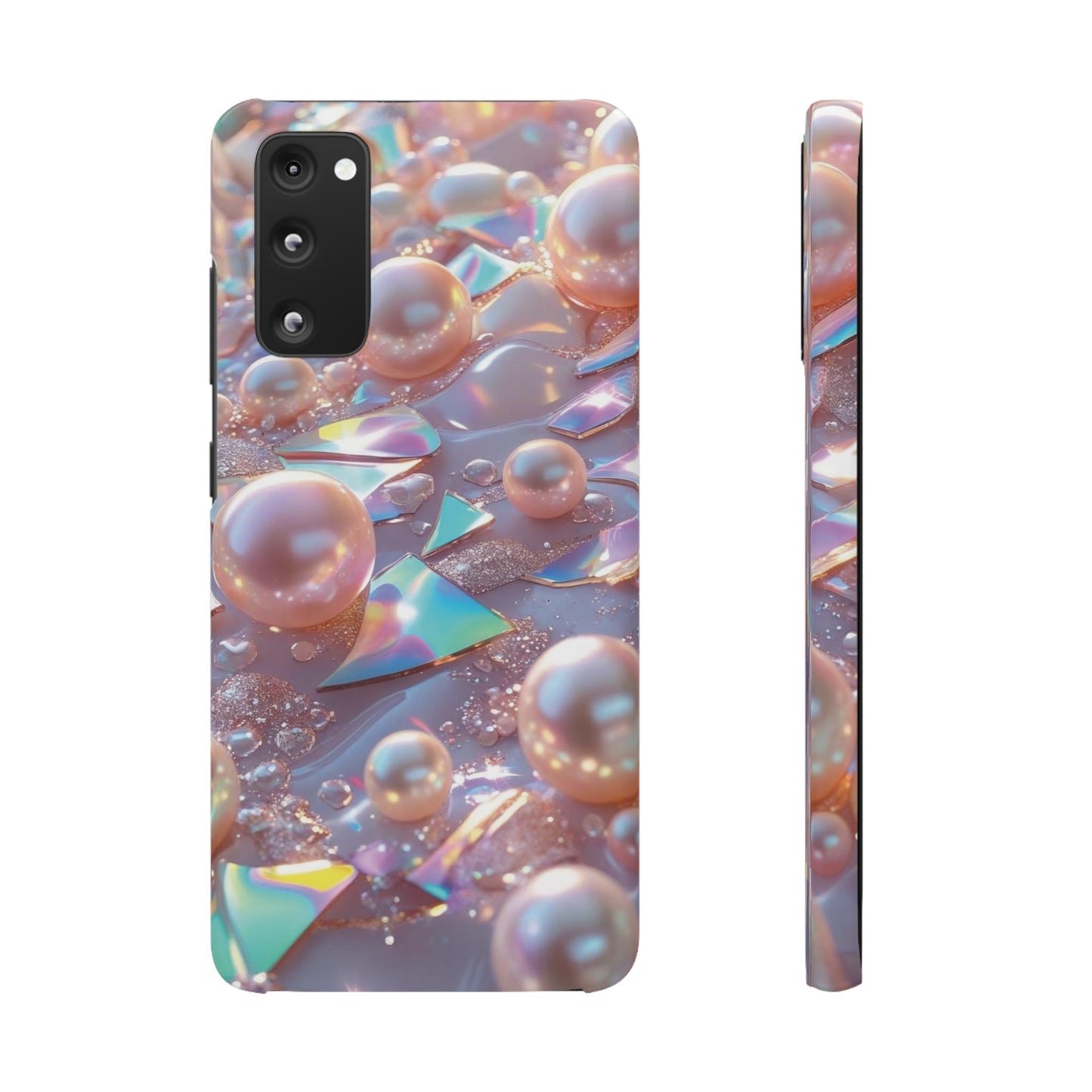 Snap Case Samsung Handyhülle – 3D Perlen Effekt