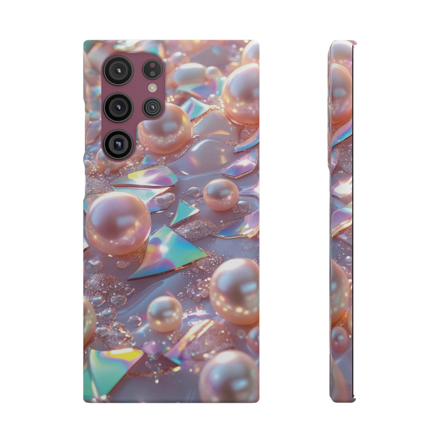 Snap Case Samsung Handyhülle – 3D Perlen Effekt