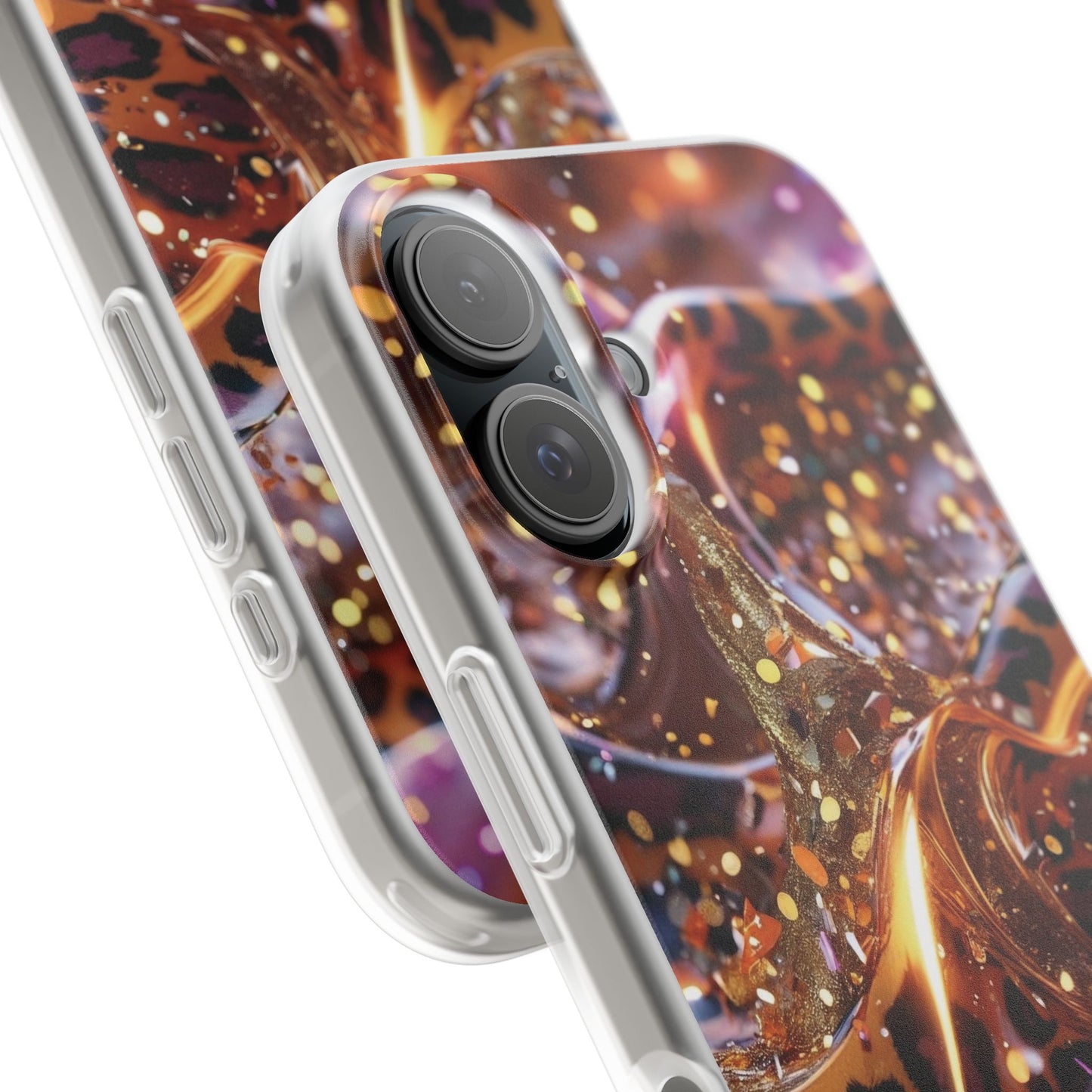 iPhone Flexi Case – Leopardenmuster