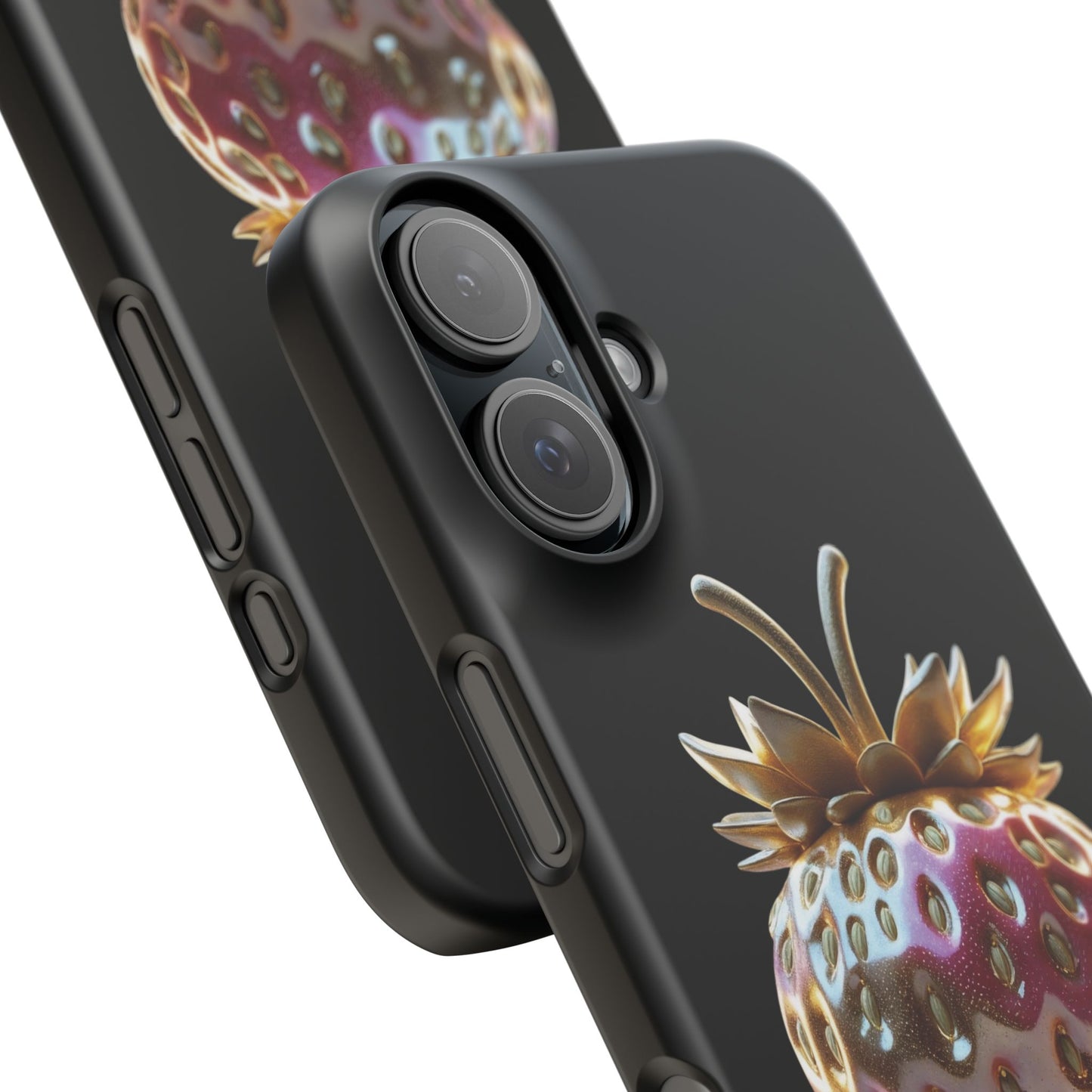 Snap Case iPhone Handyhülle - 3D Effekt Erdbeeren