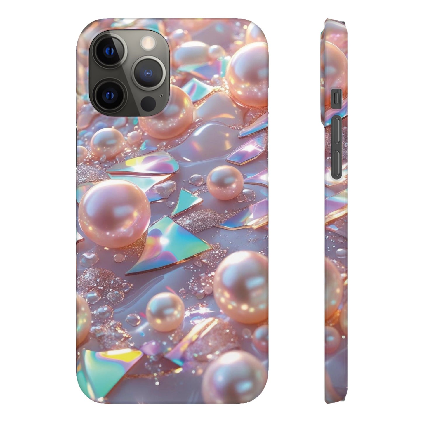 Snap Case iPhone Handyhülle – 3D Perlen Effekt