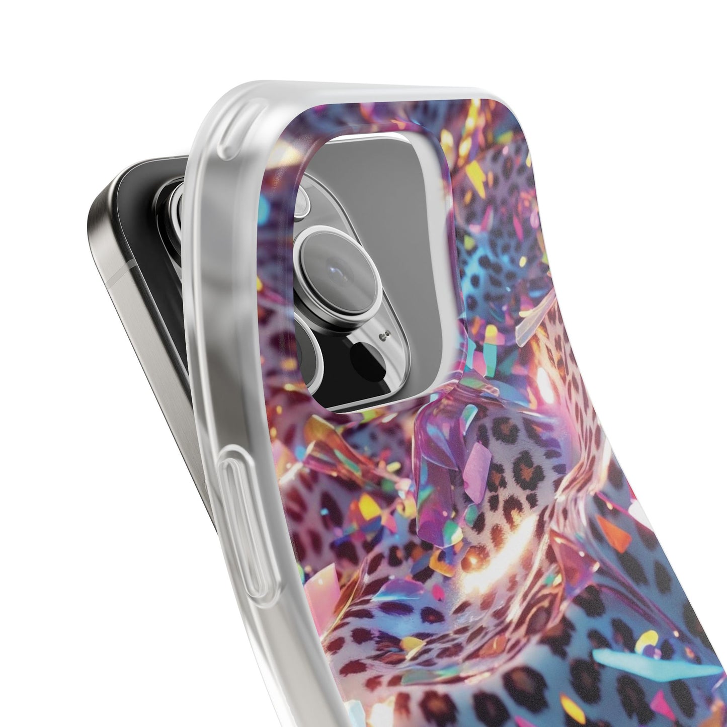 iPhone Flexi Case – Leopardenmuster