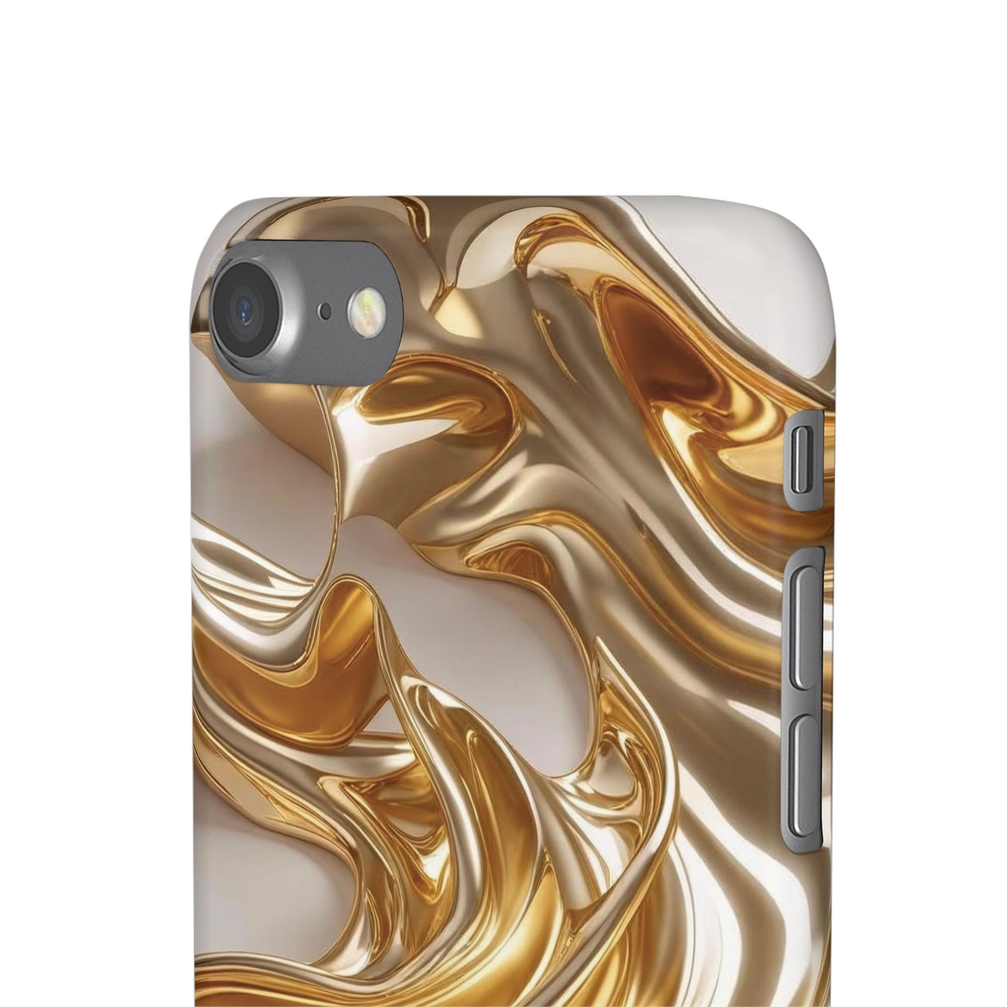 Snap Case iPhone Handyhülle – Gold Dynamic Liquid 3D Effekt