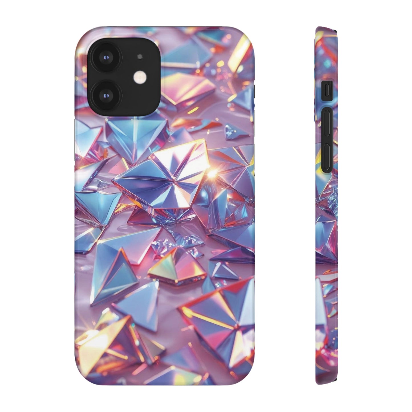 Snap Case iPhone Handyhülle – 3D-Effekt mit Diamant Design