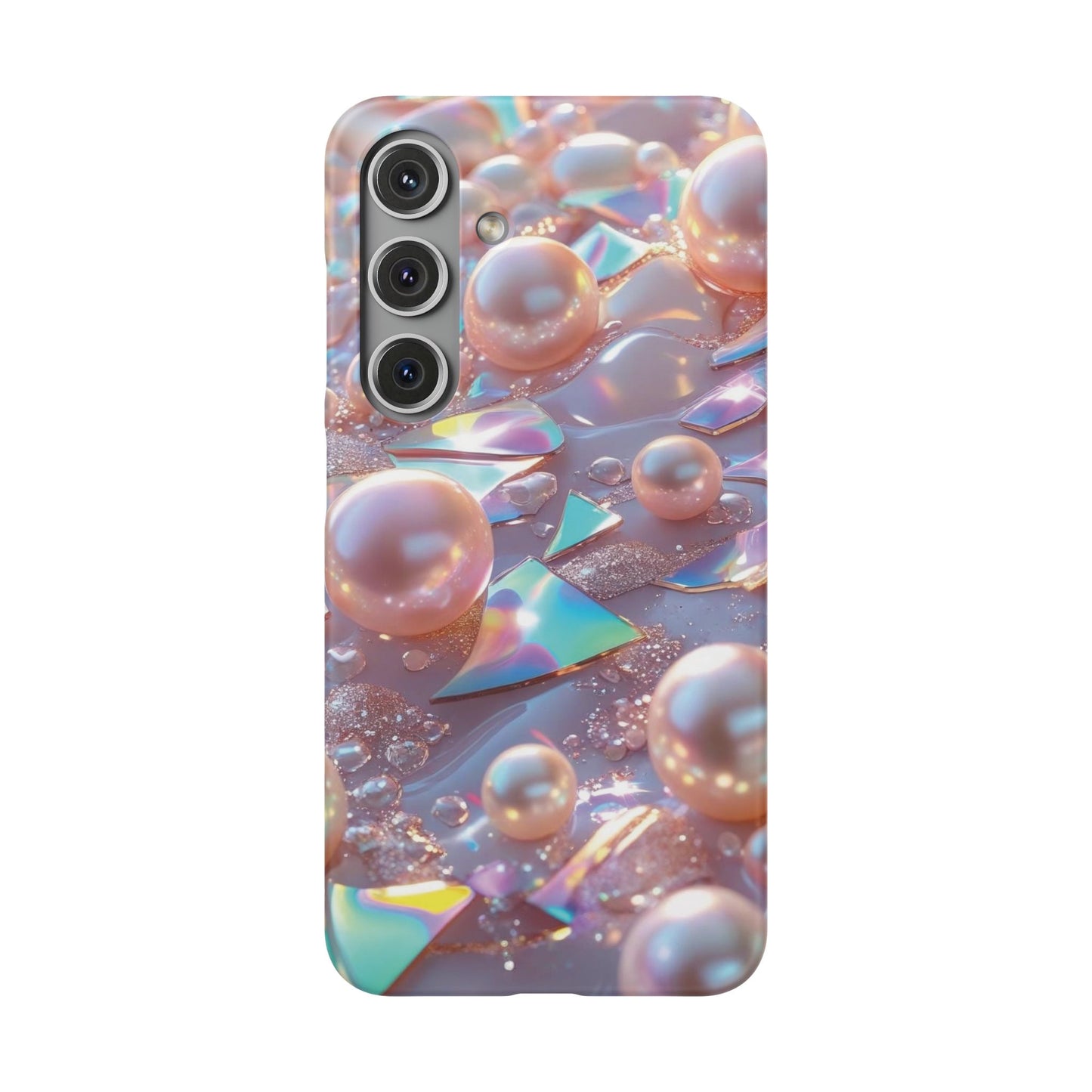 Snap Case Samsung Handyhülle – 3D Perlen Effekt