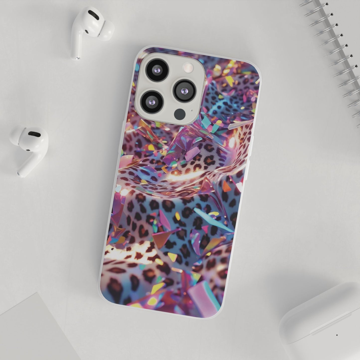 iPhone Flexi Case – Leopardenmuster
