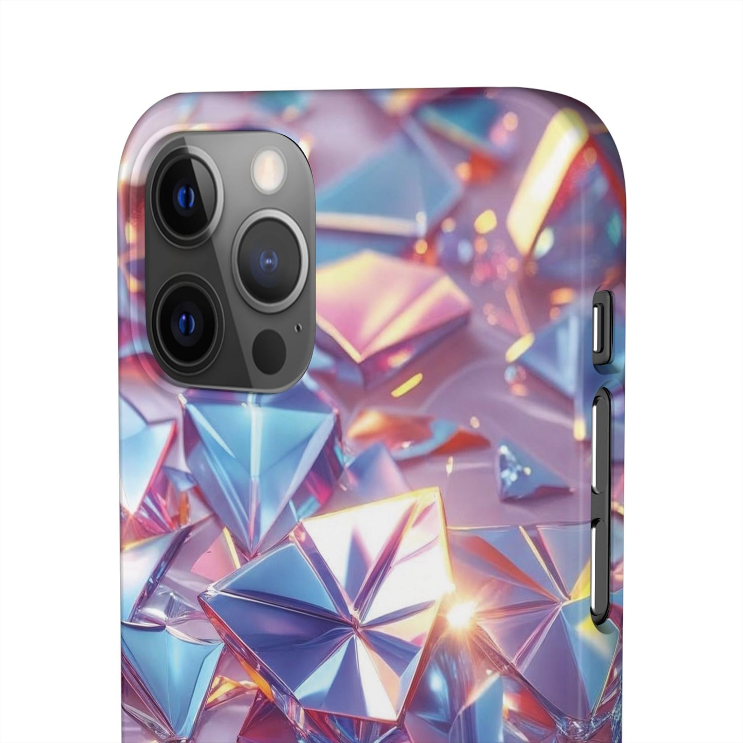 Snap Case iPhone Handyhülle – 3D-Effekt mit Diamant Design