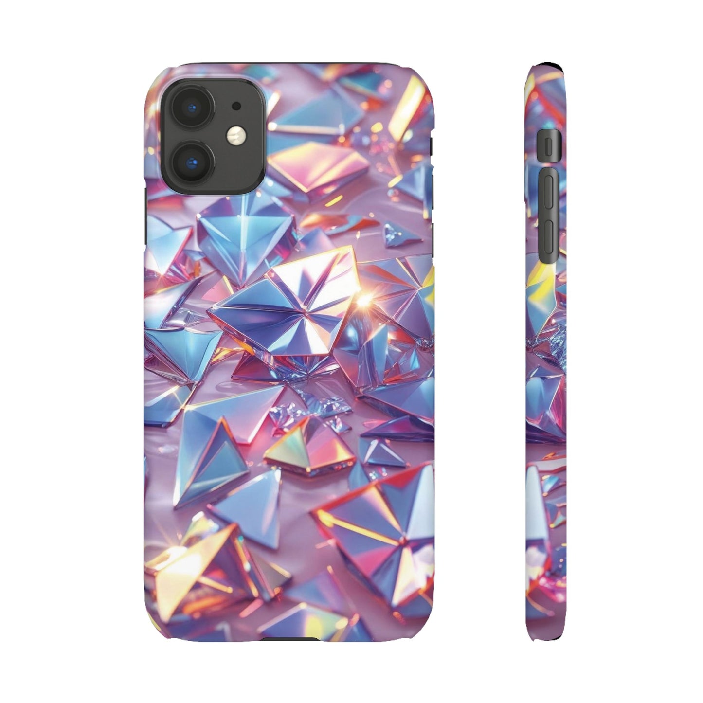 Snap Case iPhone Handyhülle – 3D-Effekt mit Diamant Design