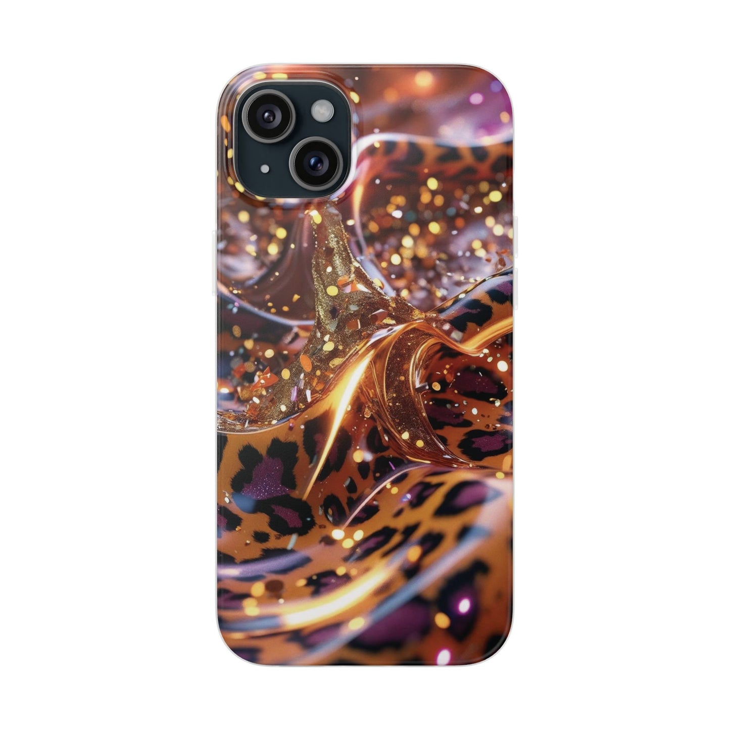 iPhone Flexi Case – Leopardenmuster