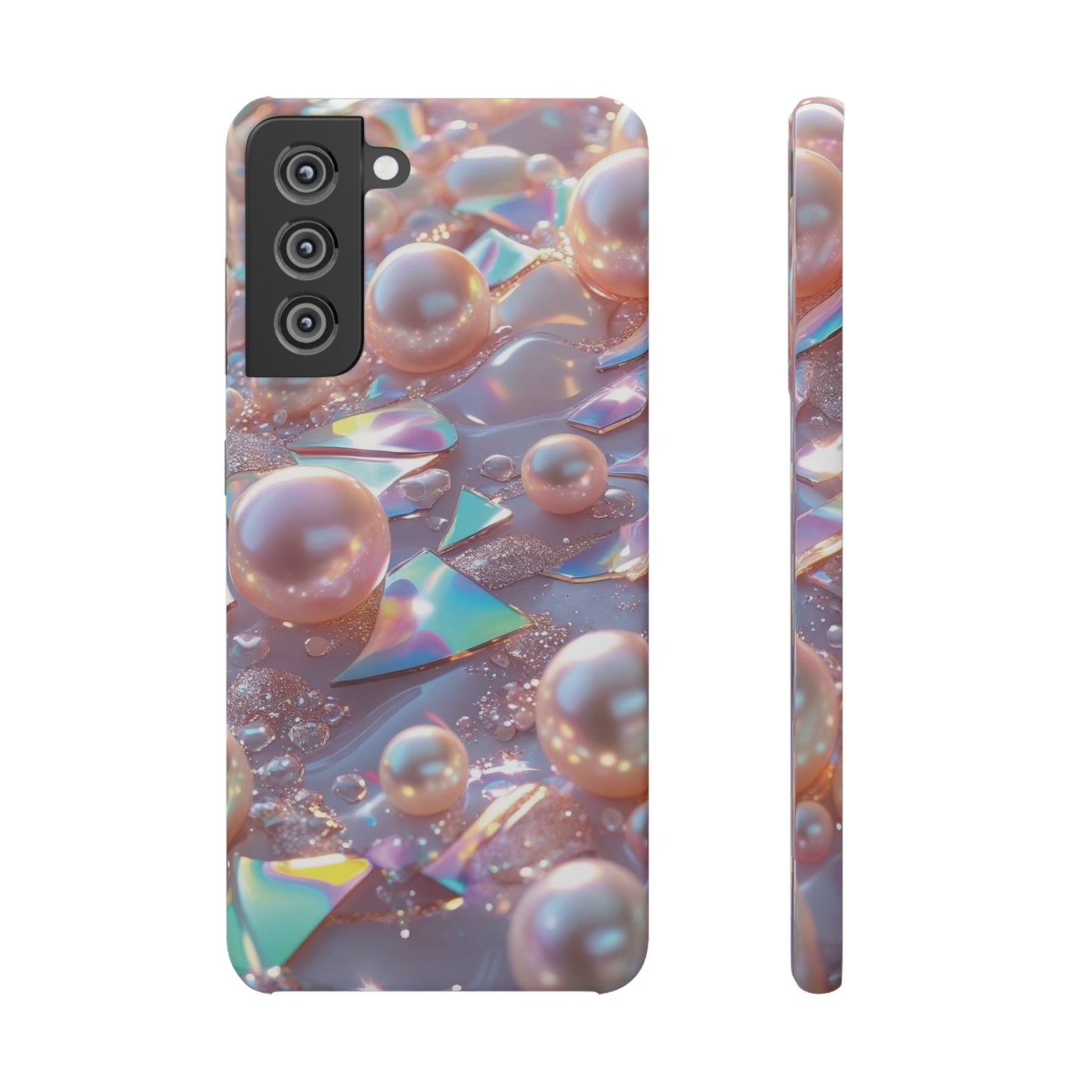 Snap Case Samsung Handyhülle – 3D Perlen Effekt
