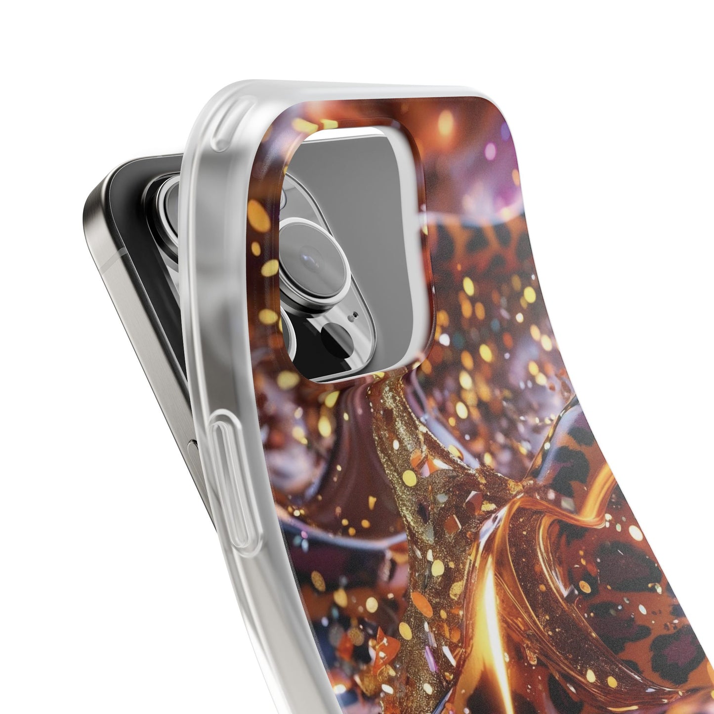 iPhone Flexi Case – Leopardenmuster
